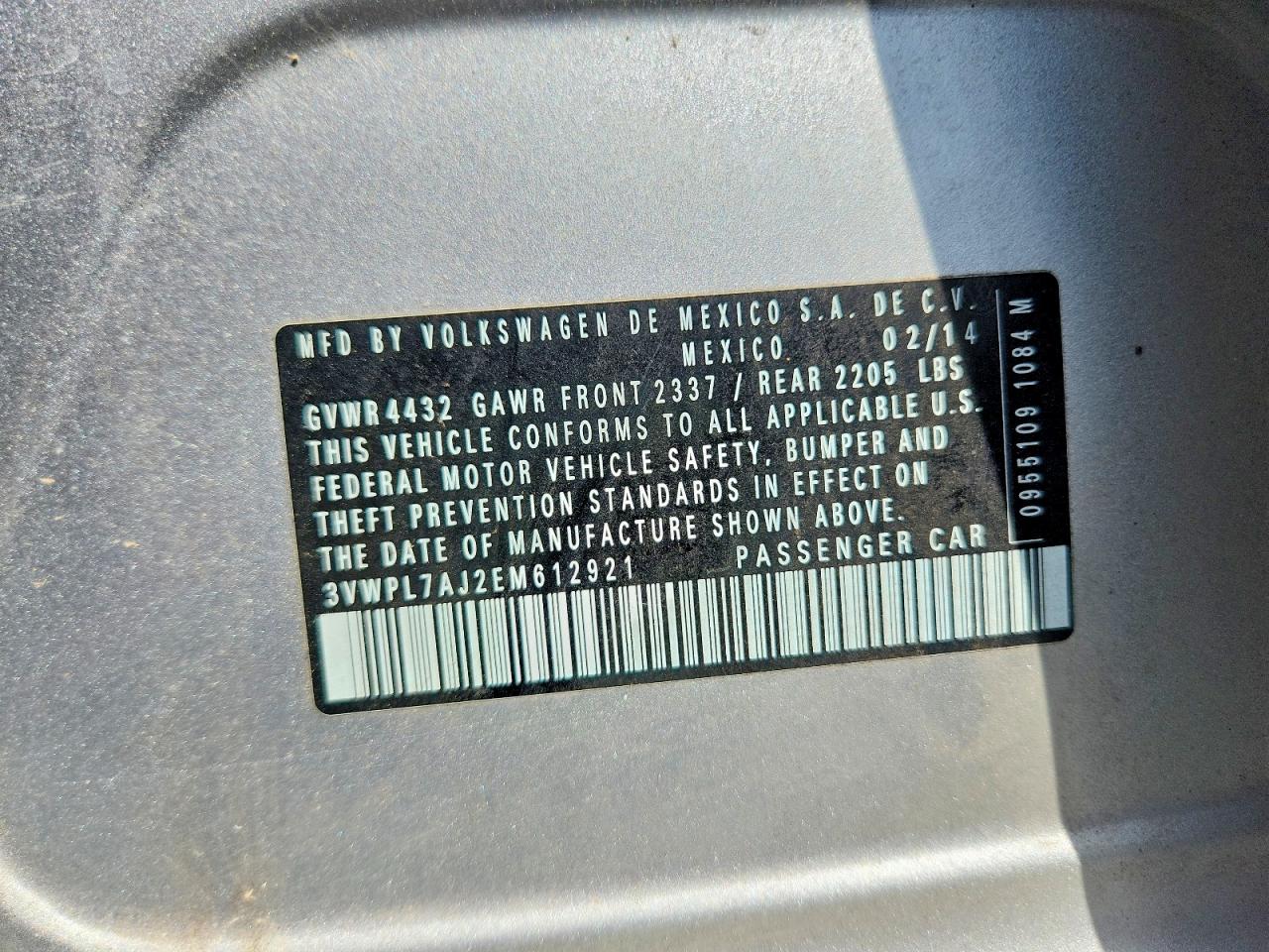 2014 Volkswagen Jetta Tdi Silver vin: 3VWPL7AJ2EM612921