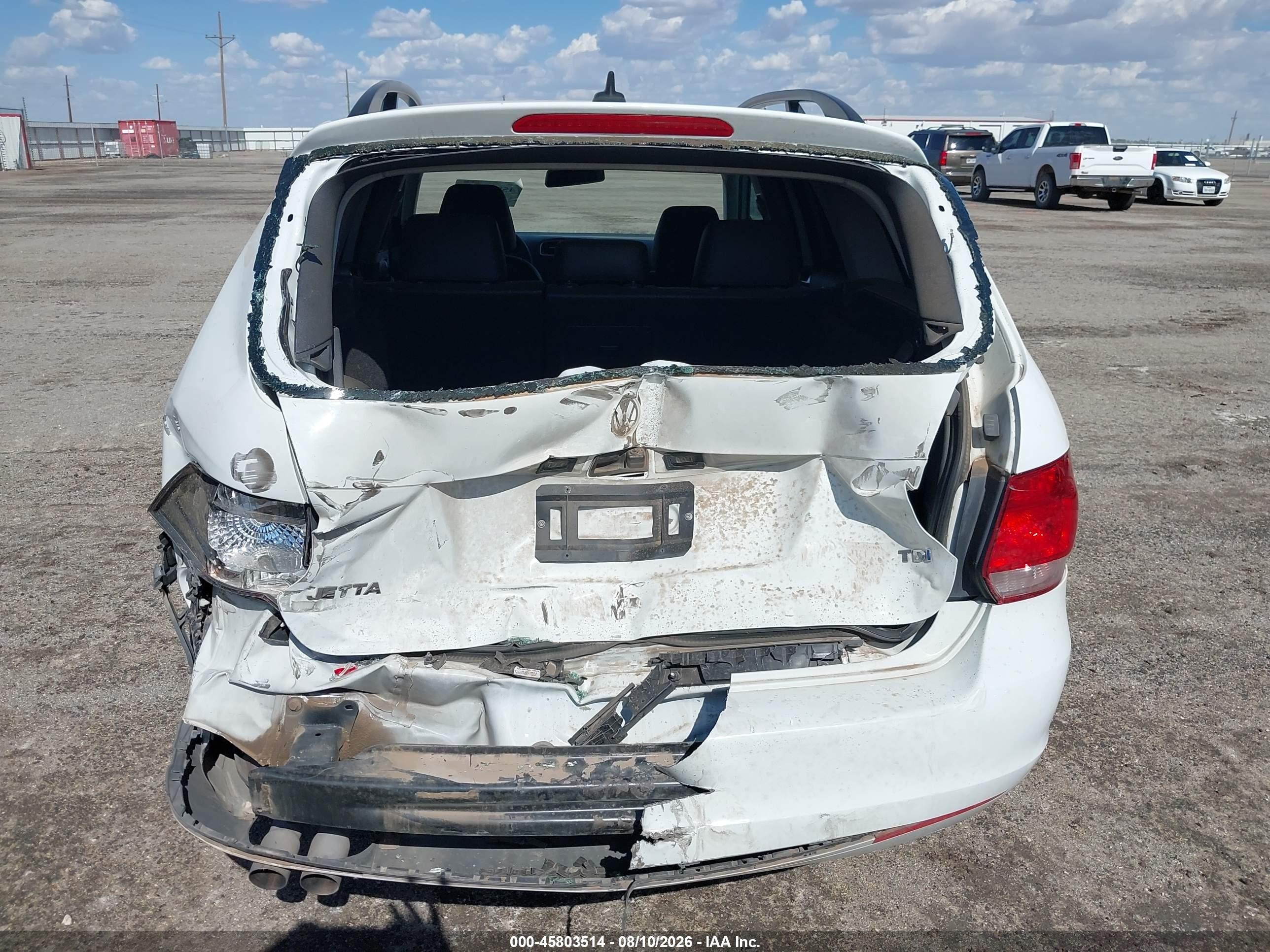2014 Volkswagen Jetta Sportwagen 2.0l Tdi White vin: 3VWPL7AJ2EM613826