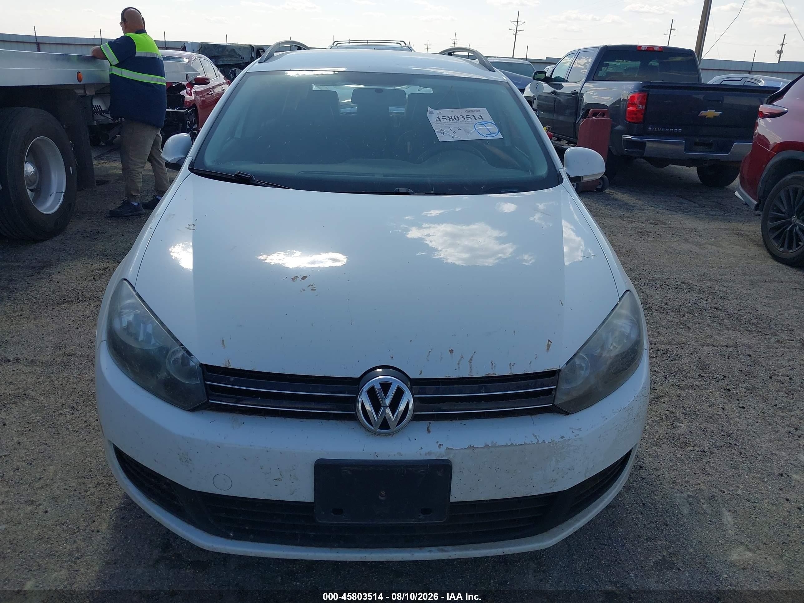 2014 Volkswagen Jetta Sportwagen 2.0l Tdi White vin: 3VWPL7AJ2EM613826