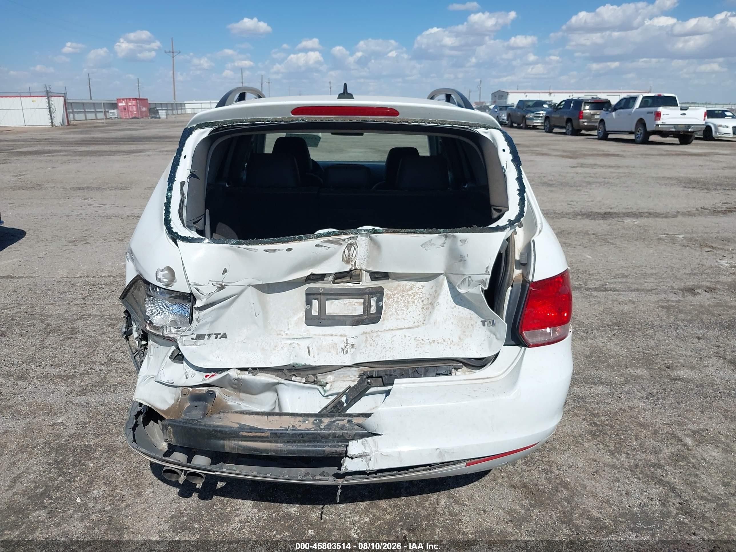 2014 Volkswagen Jetta Sportwagen 2.0l Tdi White vin: 3VWPL7AJ2EM613826