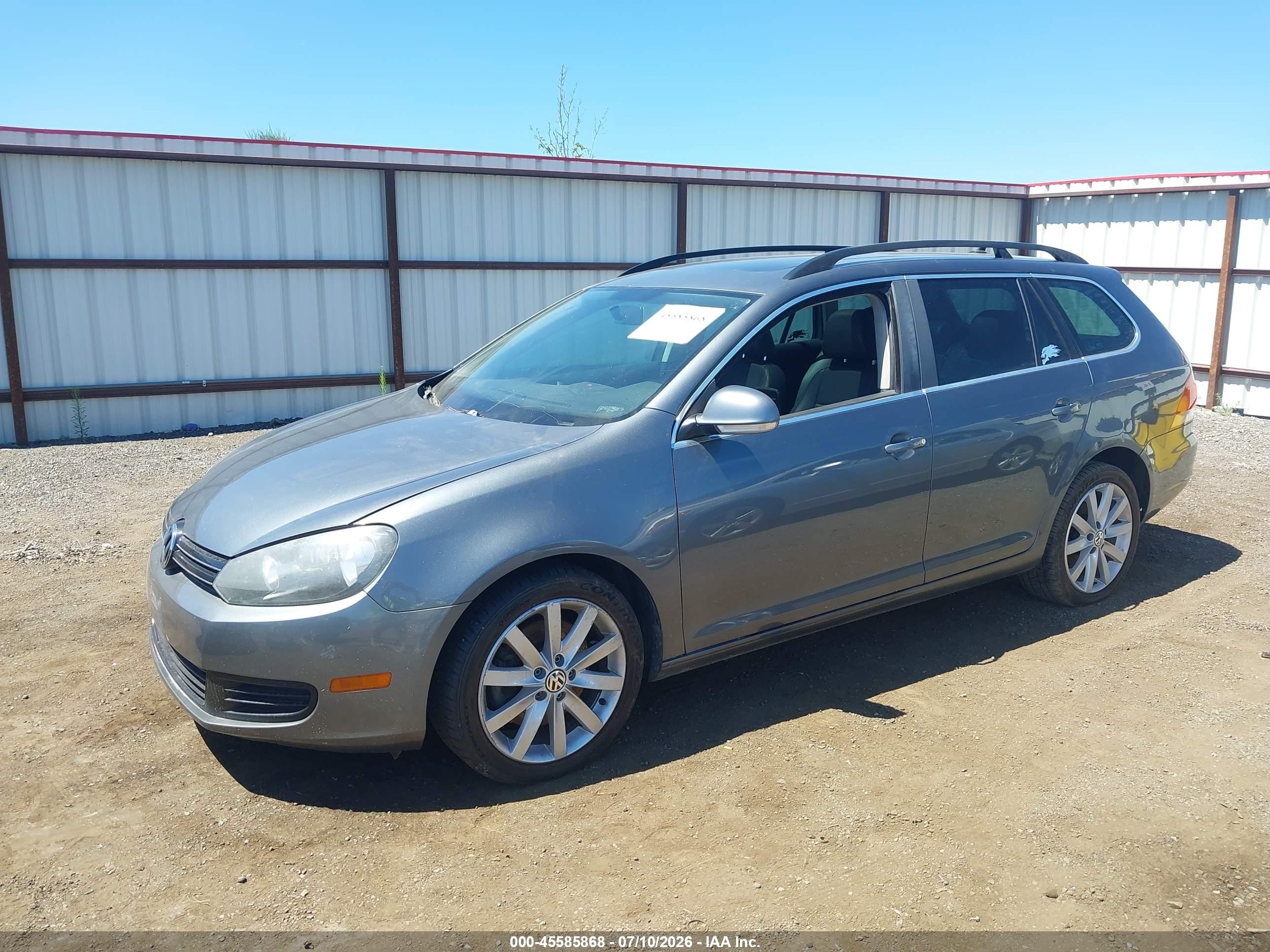 2014 Volkswagen Jetta Sportwagen 2.0l Tdi Gray vin: 3VWPL7AJ2EM616791