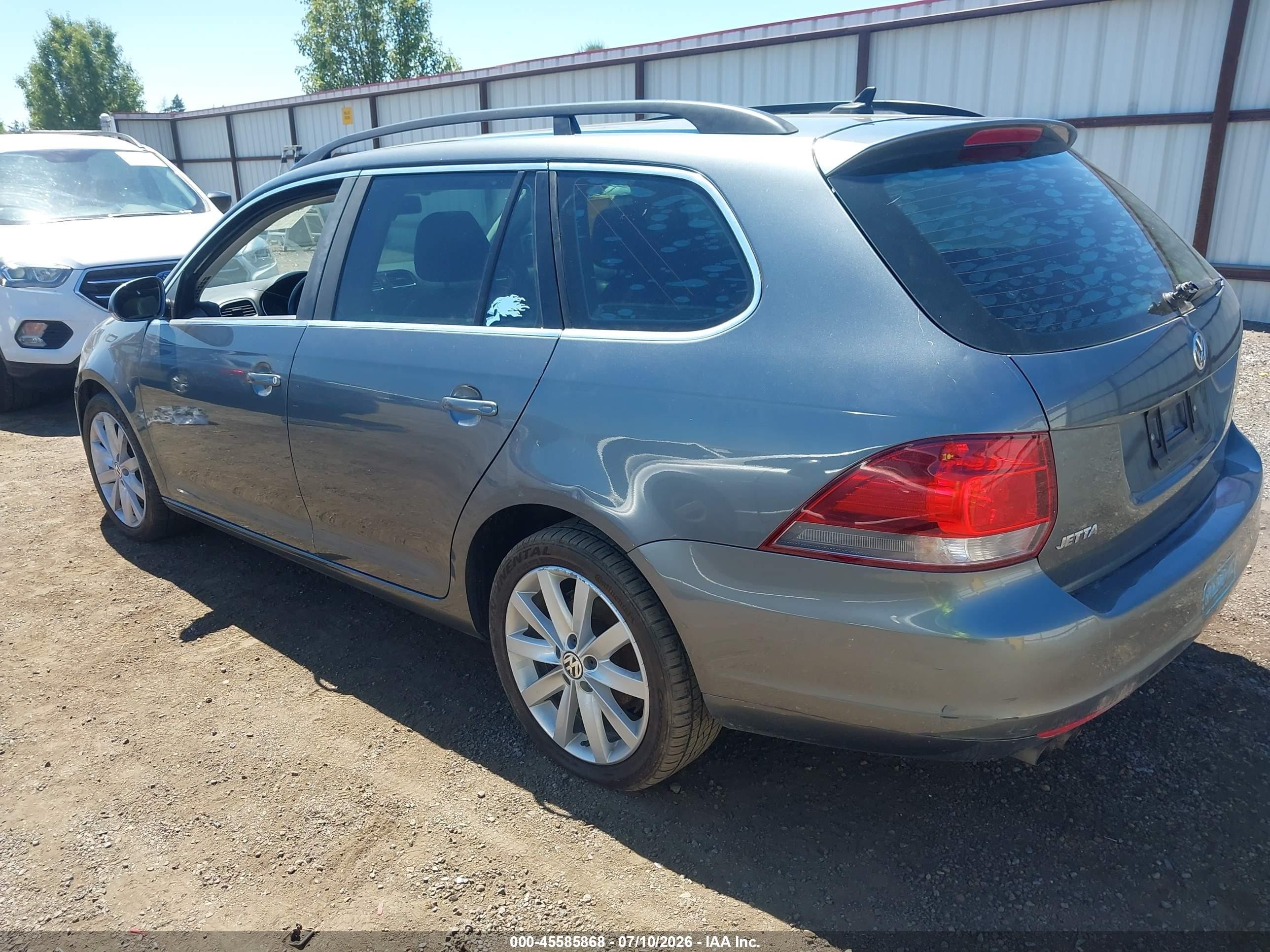 2014 Volkswagen Jetta Sportwagen 2.0l Tdi Gray vin: 3VWPL7AJ2EM616791