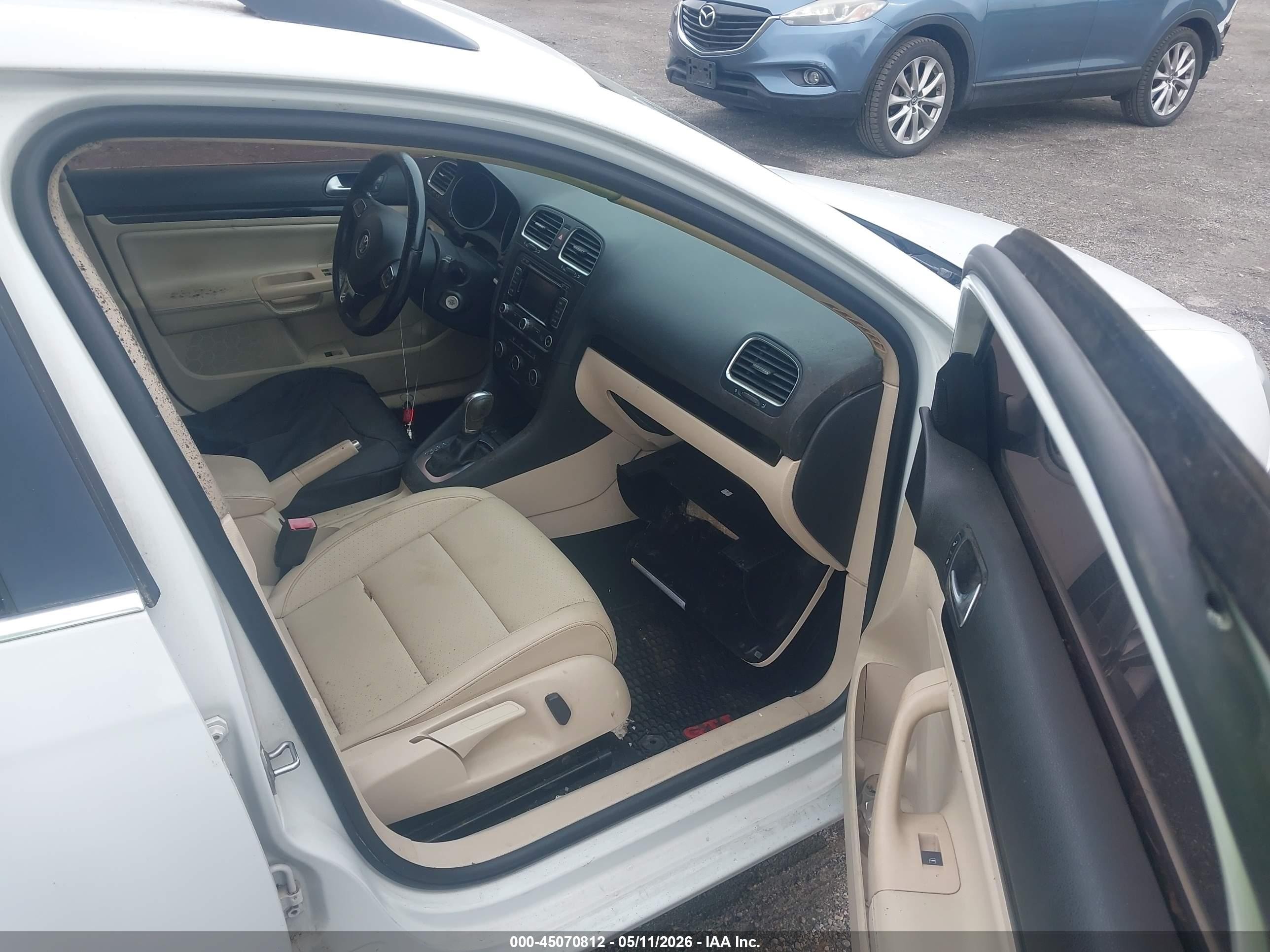 2014 Volkswagen Jetta Sportwagen 2.0l Tdi White vin: 3VWPL7AJ2EM619058