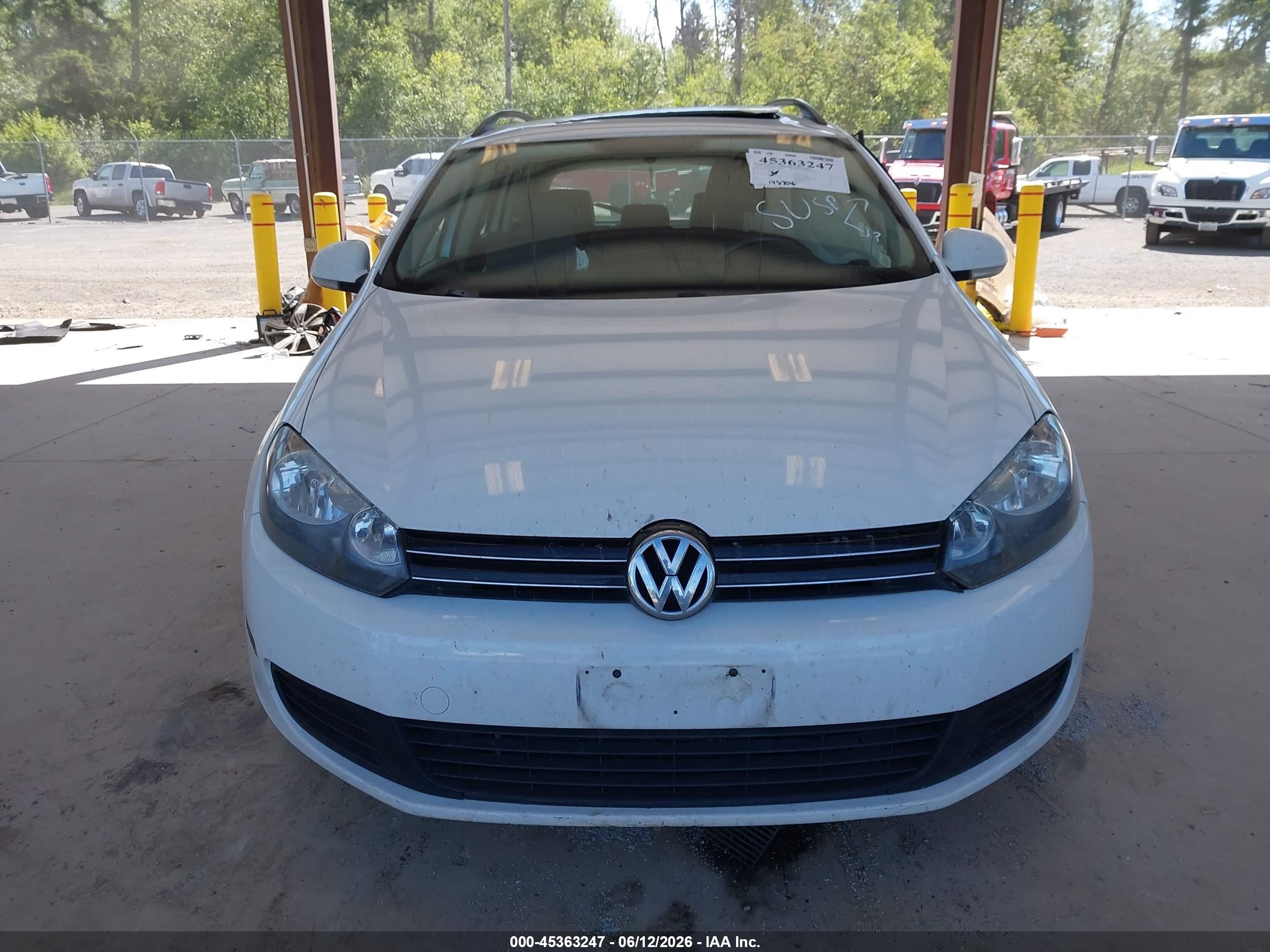 2014 Volkswagen Jetta Sportwagen 2.0l Tdi Белый vin: 3VWPL7AJ2EM625023