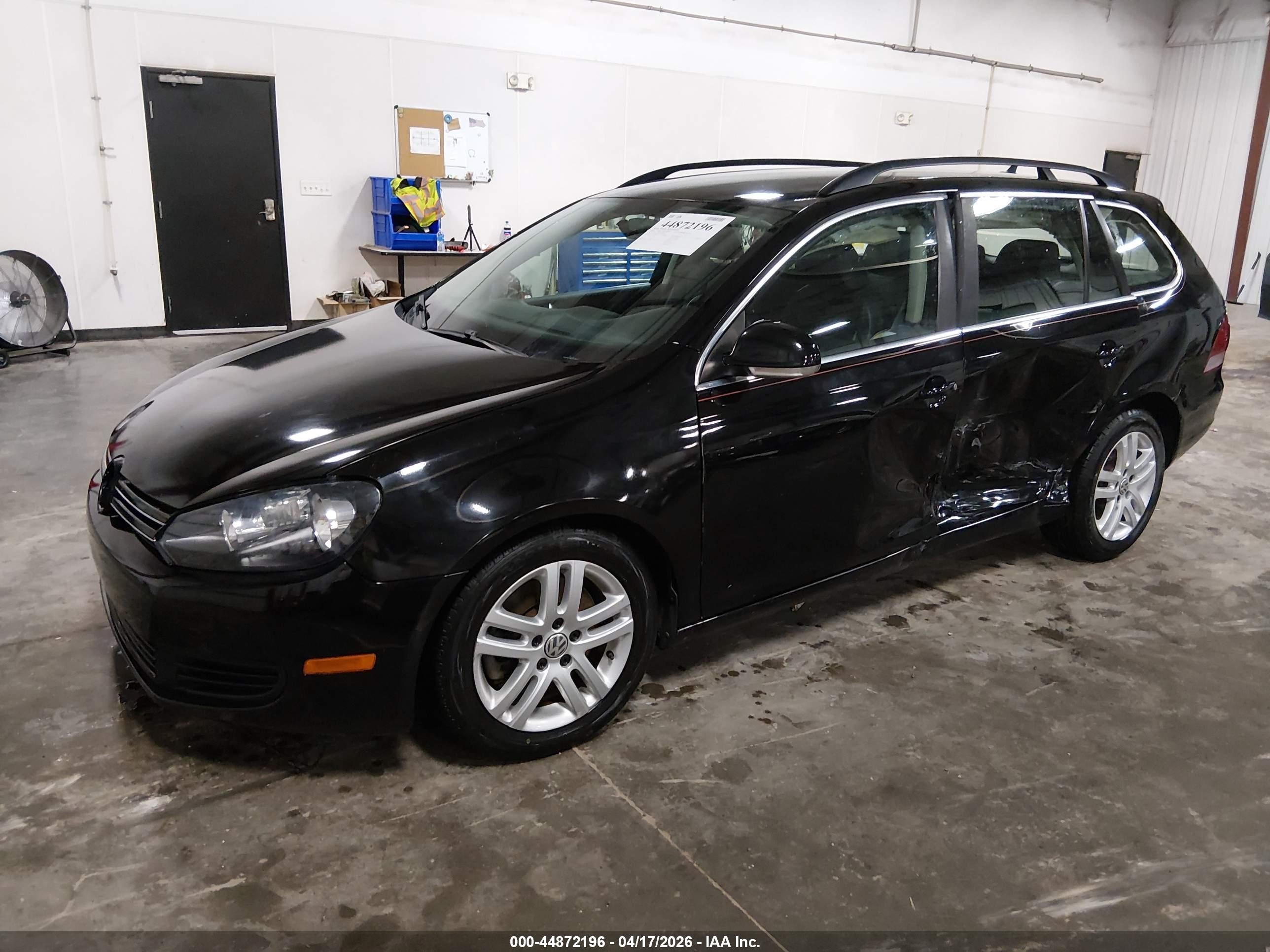 2014 Volkswagen Jetta Sportwagen 2.0l Tdi Black vin: 3VWPL7AJ2EM627838
