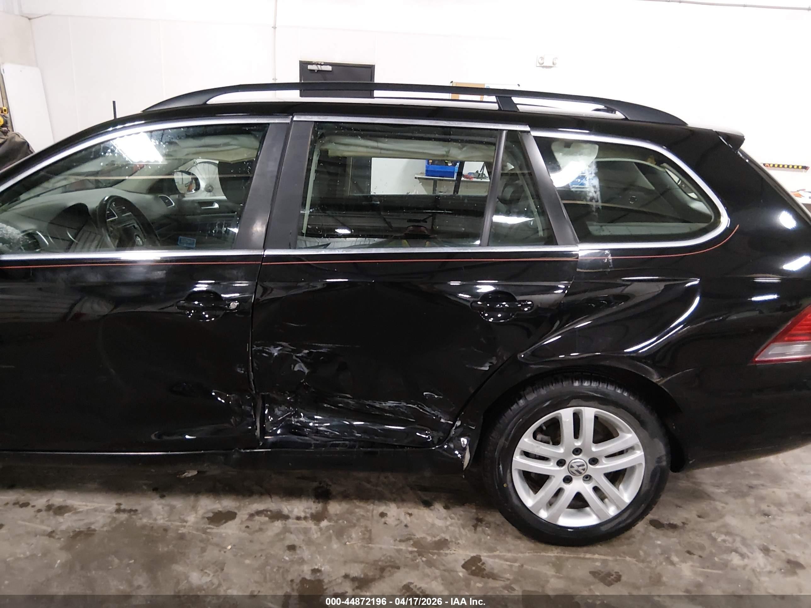 2014 Volkswagen Jetta Sportwagen 2.0l Tdi Black vin: 3VWPL7AJ2EM627838