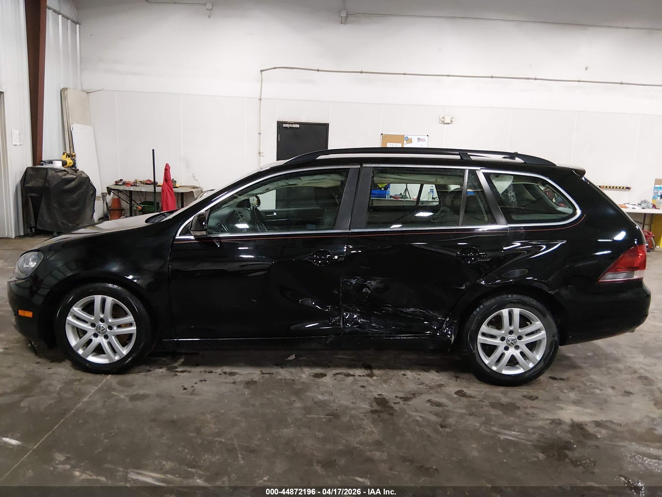 2014 Volkswagen Jetta Sportwagen 2.0l Tdi Black vin: 3VWPL7AJ2EM627838