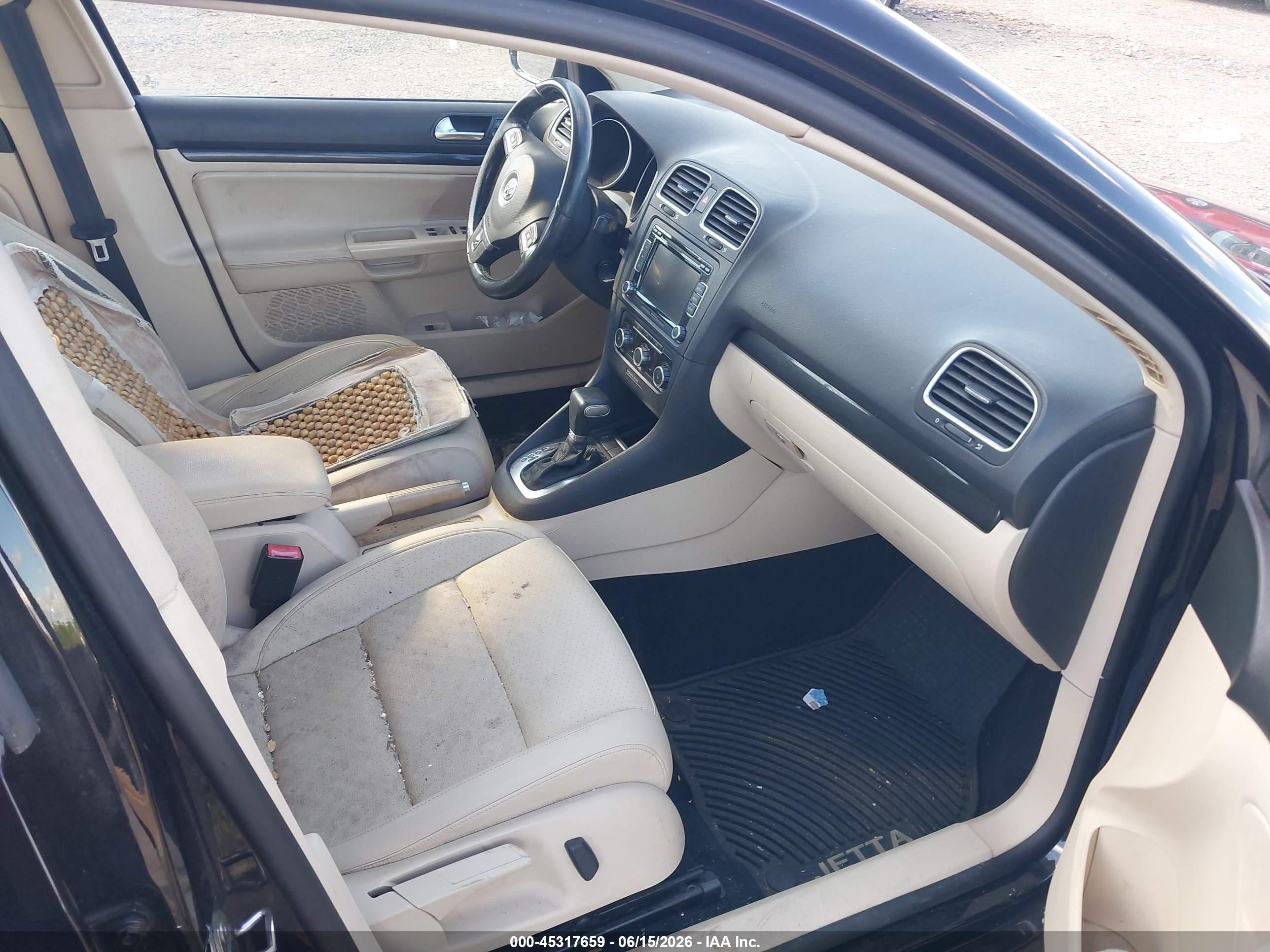 2011 Volkswagen Jetta Sportwagen 2.0l Tdi Black vin: 3VWPL7AJ3BM614012