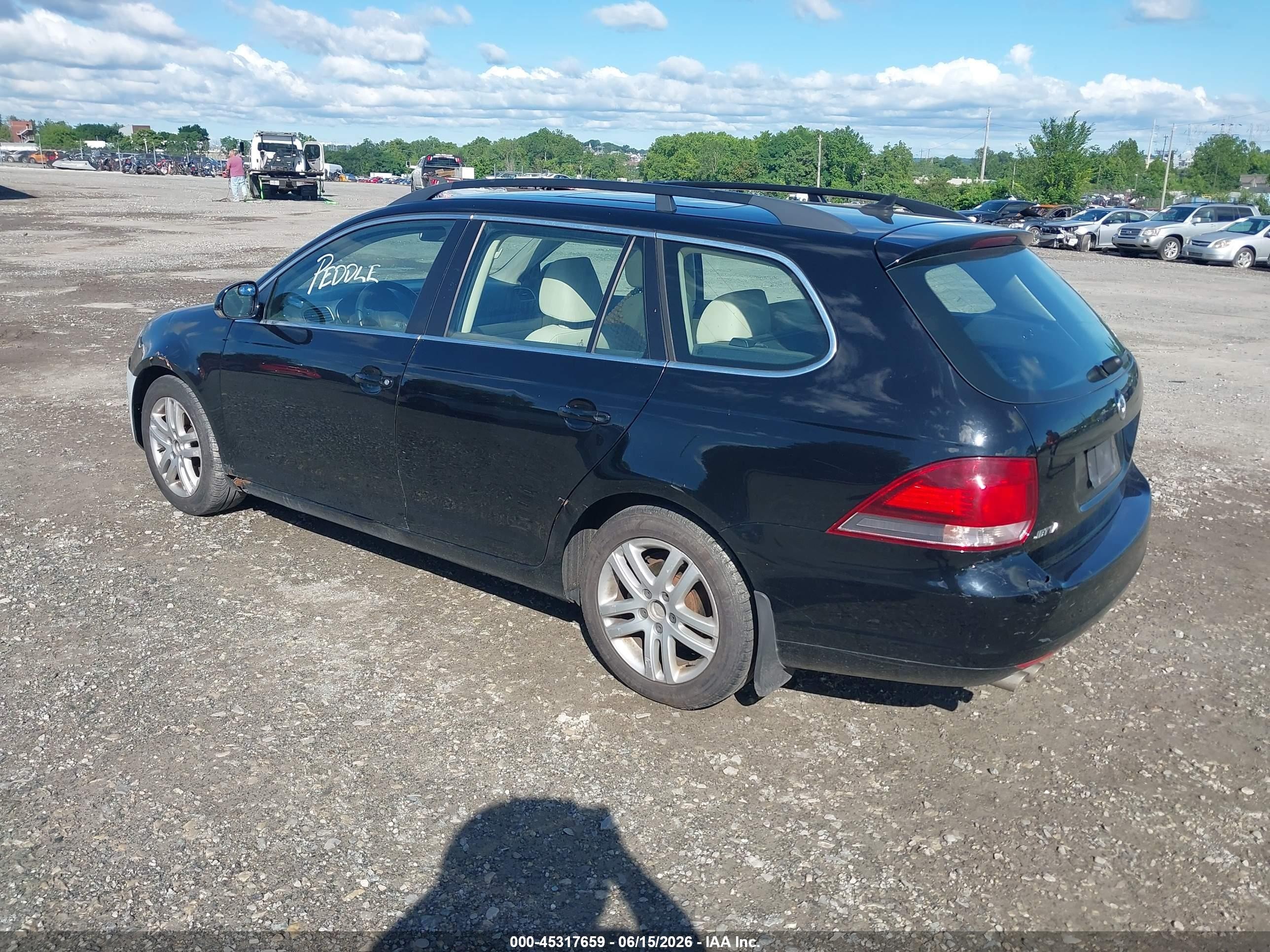 2011 Volkswagen Jetta Sportwagen 2.0l Tdi Black vin: 3VWPL7AJ3BM614012