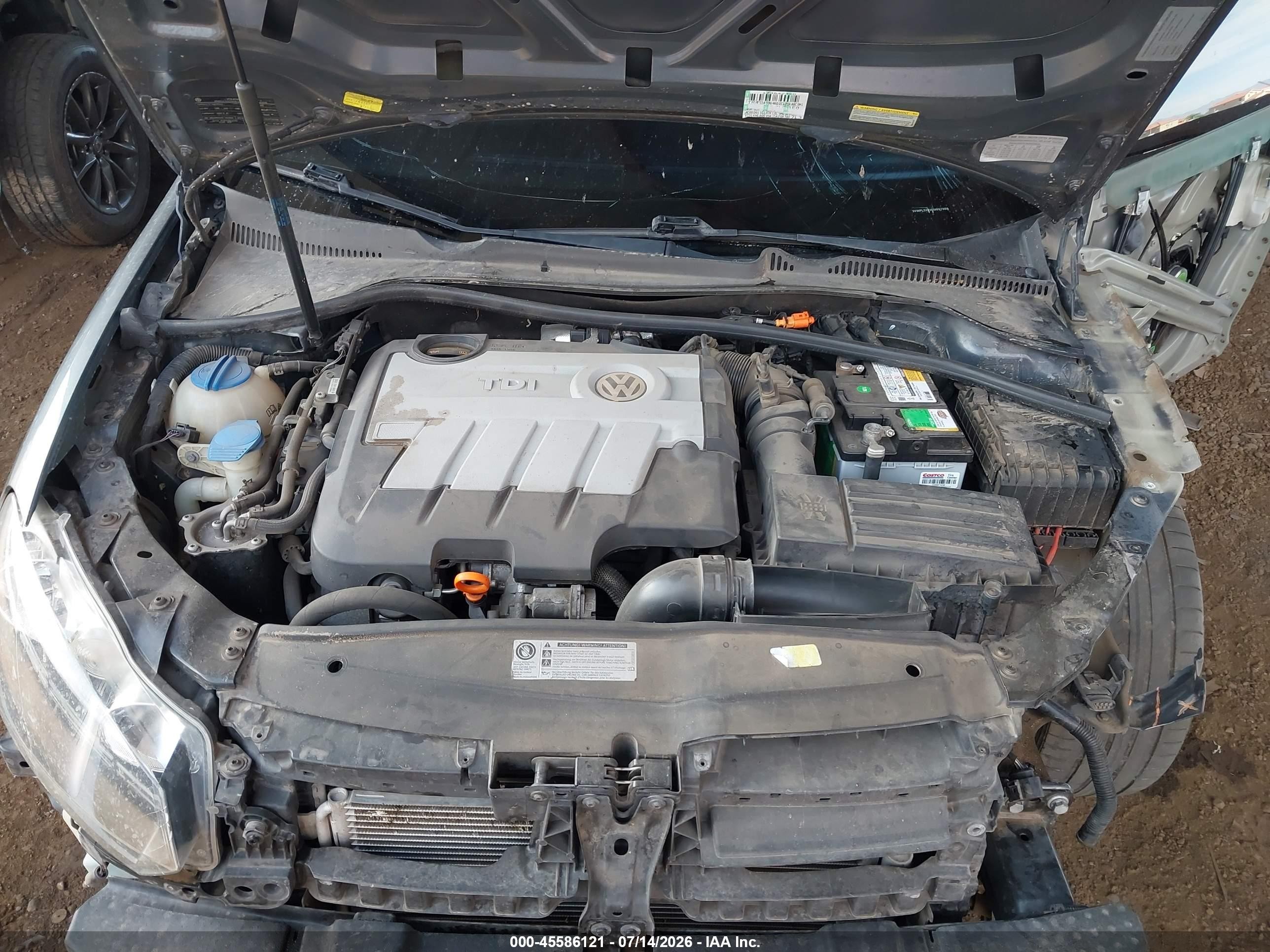 2011 Volkswagen Jetta Sportwagen 2.0l Tdi Gray vin: 3VWPL7AJ3BM697988