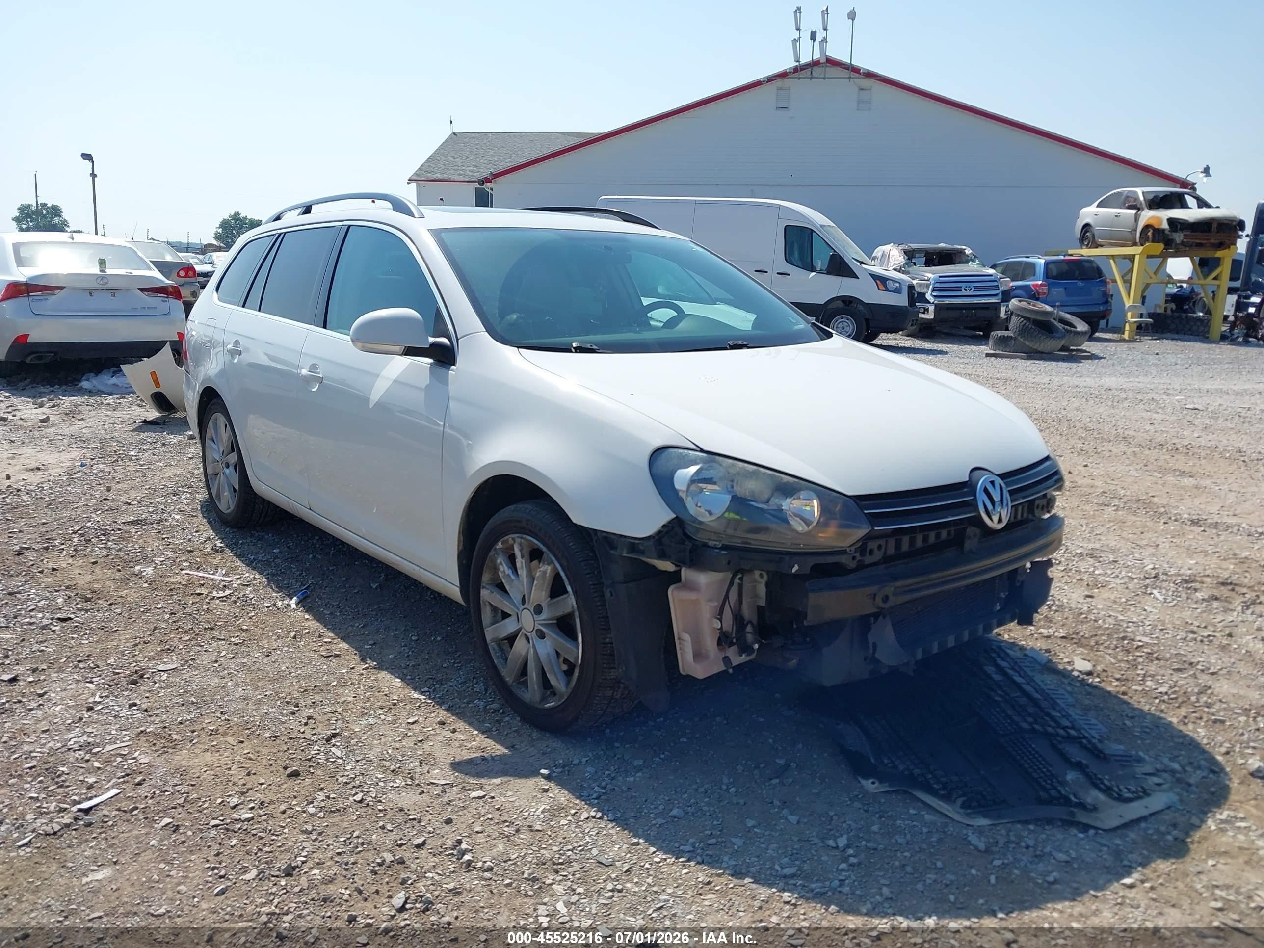 2011 Volkswagen Jetta Sportwagen 2.0l Tdi Белый vin: 3VWPL7AJ3BM722114