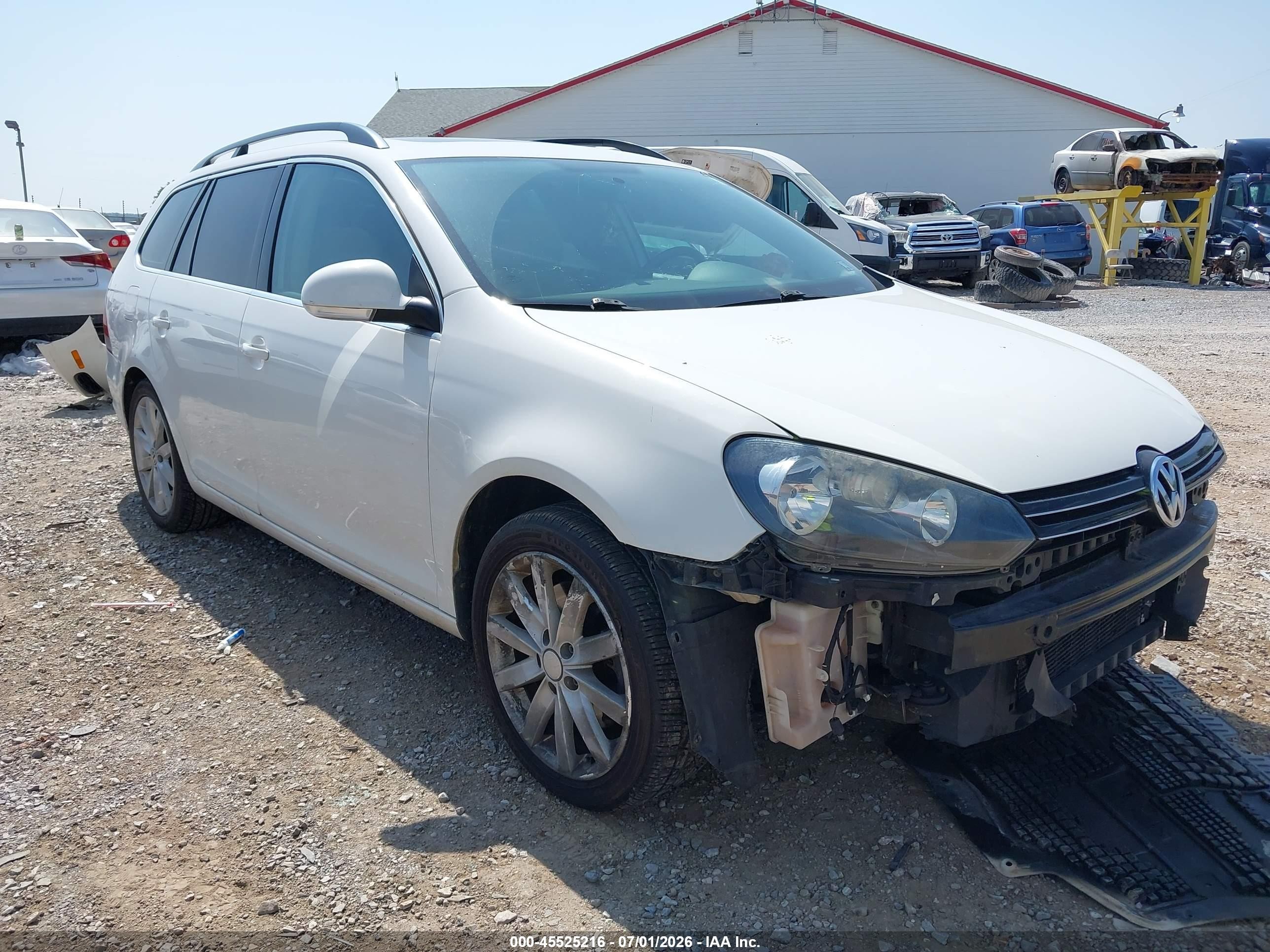 2011 Volkswagen Jetta Sportwagen 2.0l Tdi Белый vin: 3VWPL7AJ3BM722114
