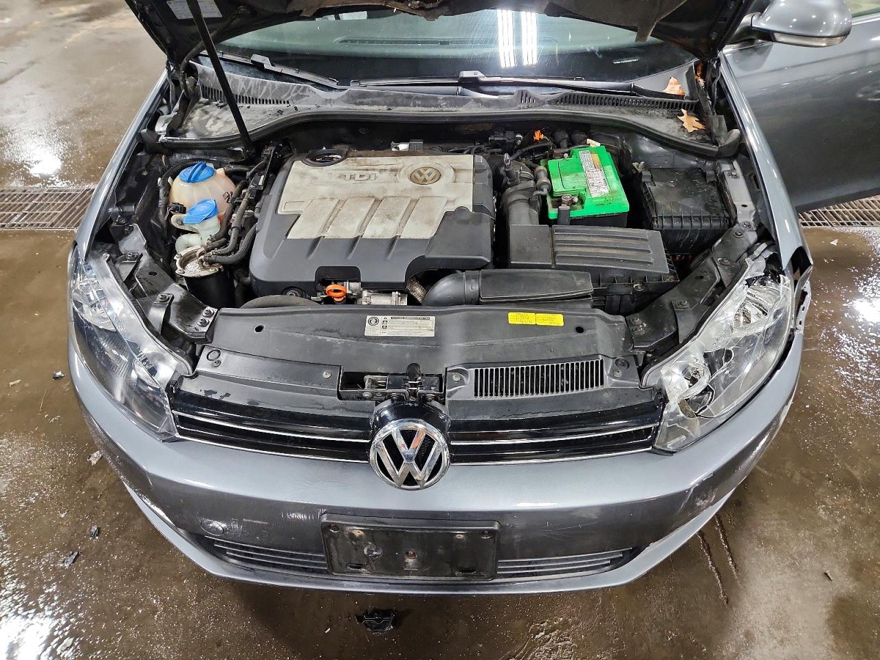 2012 Volkswagen Jetta Tdi Gray vin: 3VWPL7AJ3CM647464