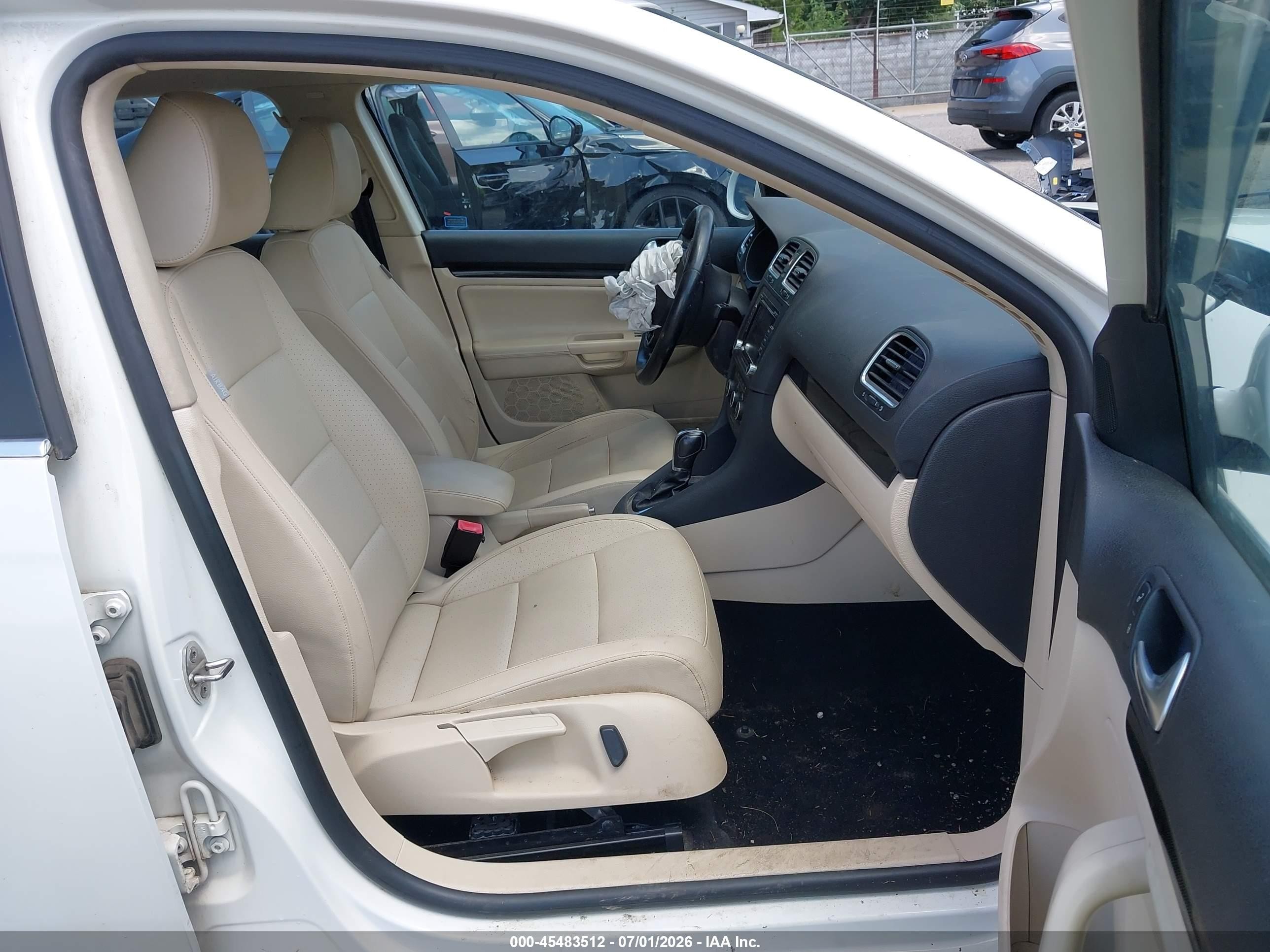 2012 Volkswagen Jetta Sportwagen 2.0l Tdi Белый vin: 3VWPL7AJ3CM668265