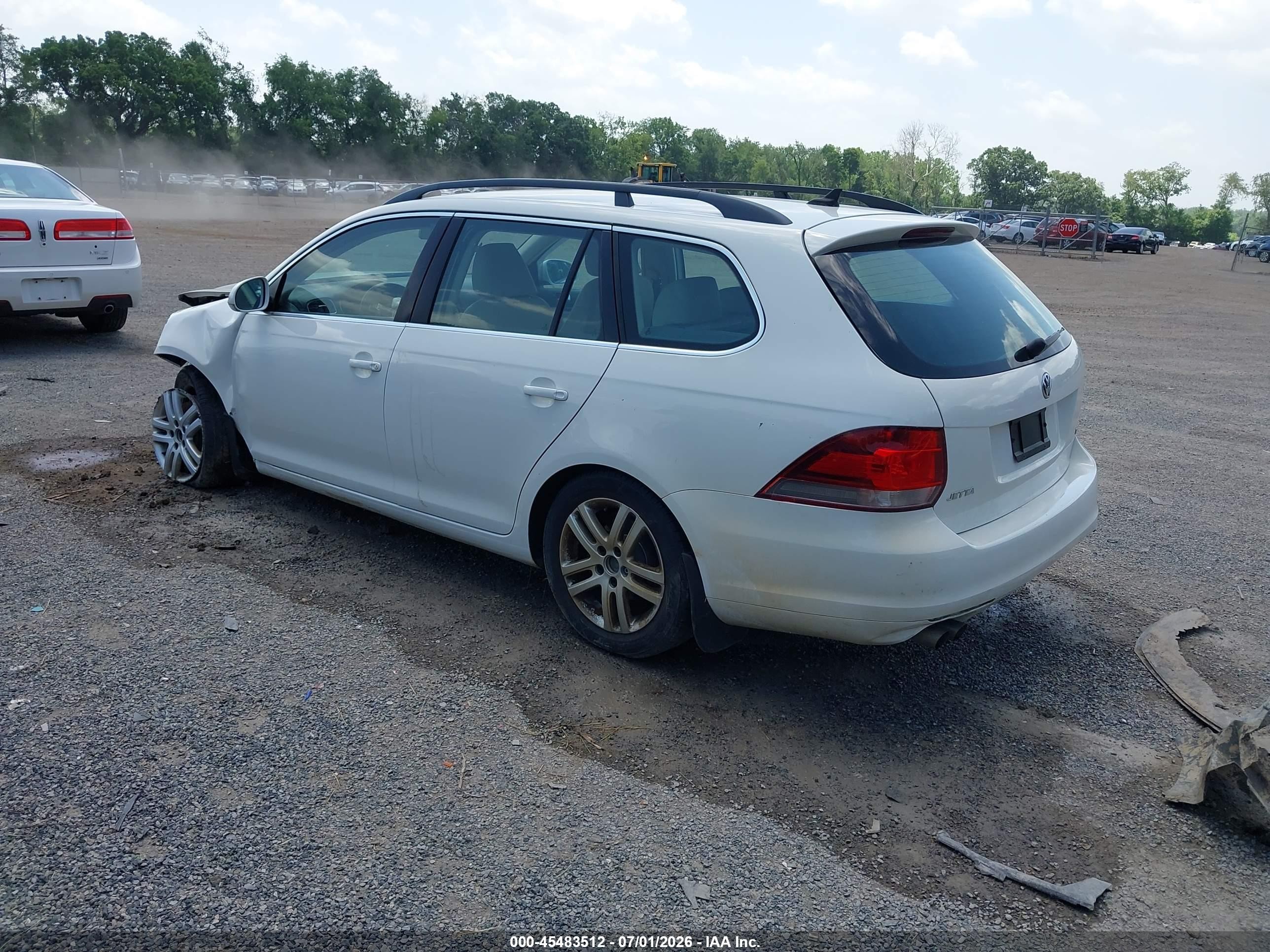 2012 Volkswagen Jetta Sportwagen 2.0l Tdi Белый vin: 3VWPL7AJ3CM668265