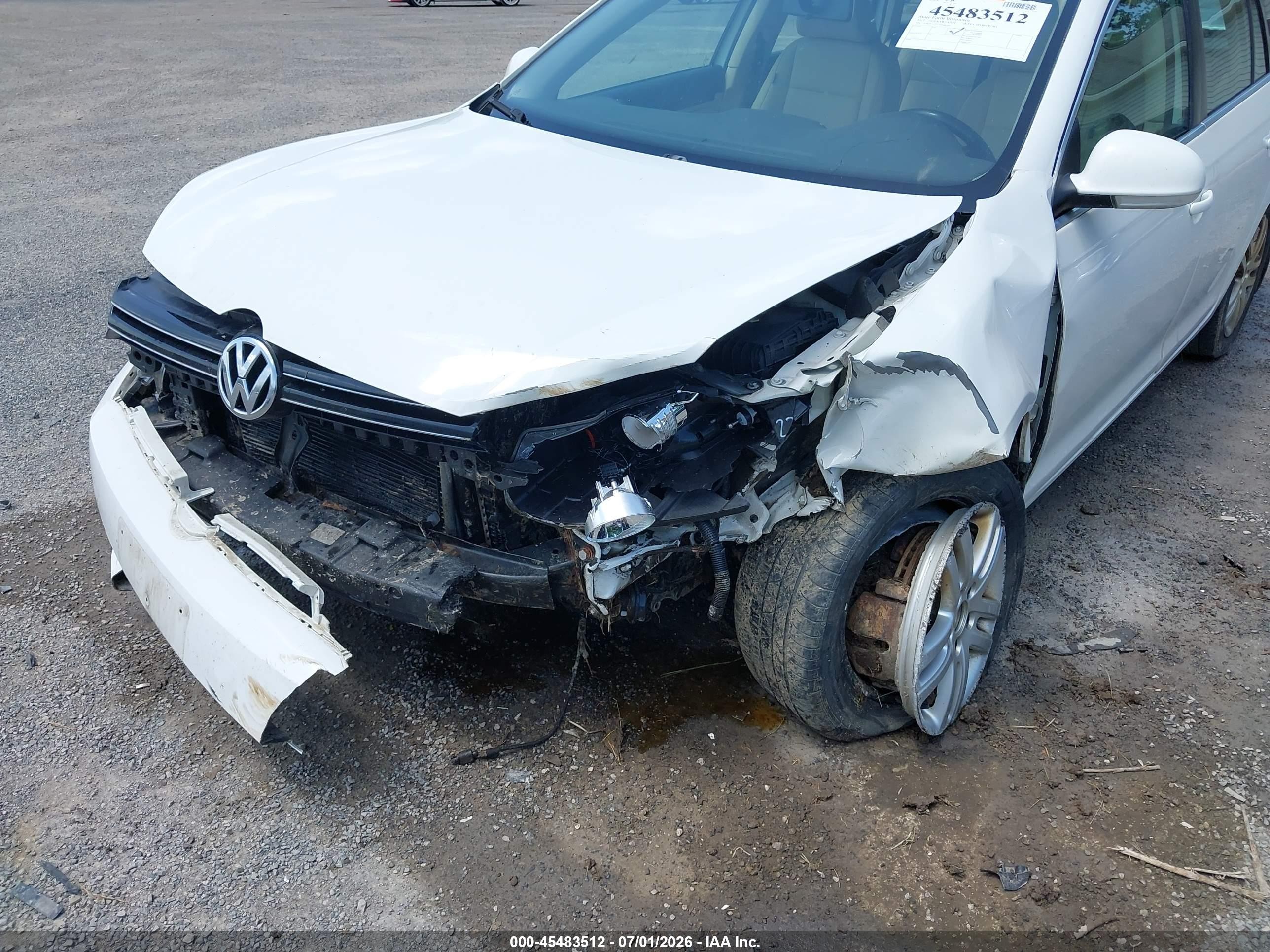 2012 Volkswagen Jetta Sportwagen 2.0l Tdi Белый vin: 3VWPL7AJ3CM668265
