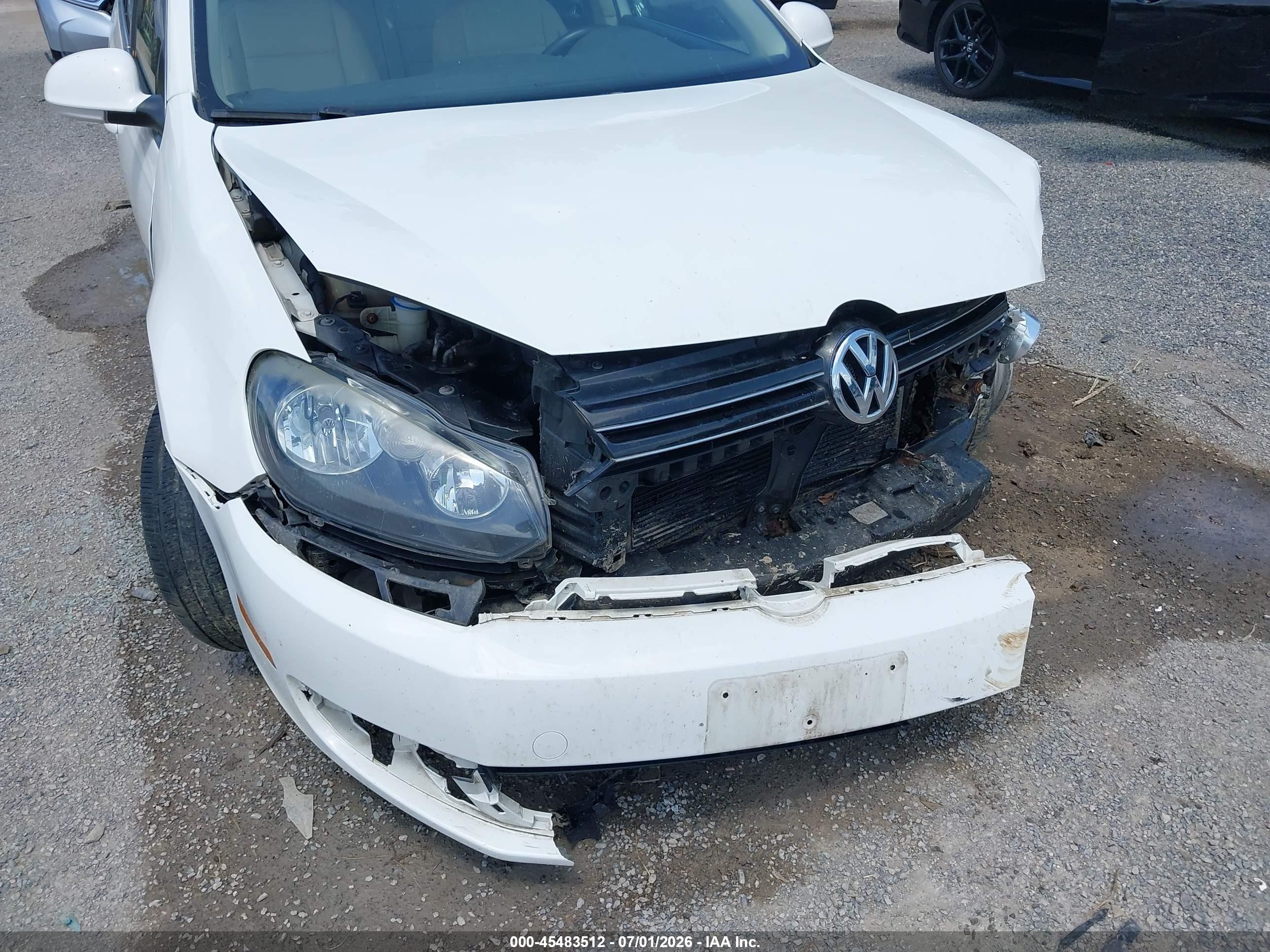 2012 Volkswagen Jetta Sportwagen 2.0l Tdi Белый vin: 3VWPL7AJ3CM668265