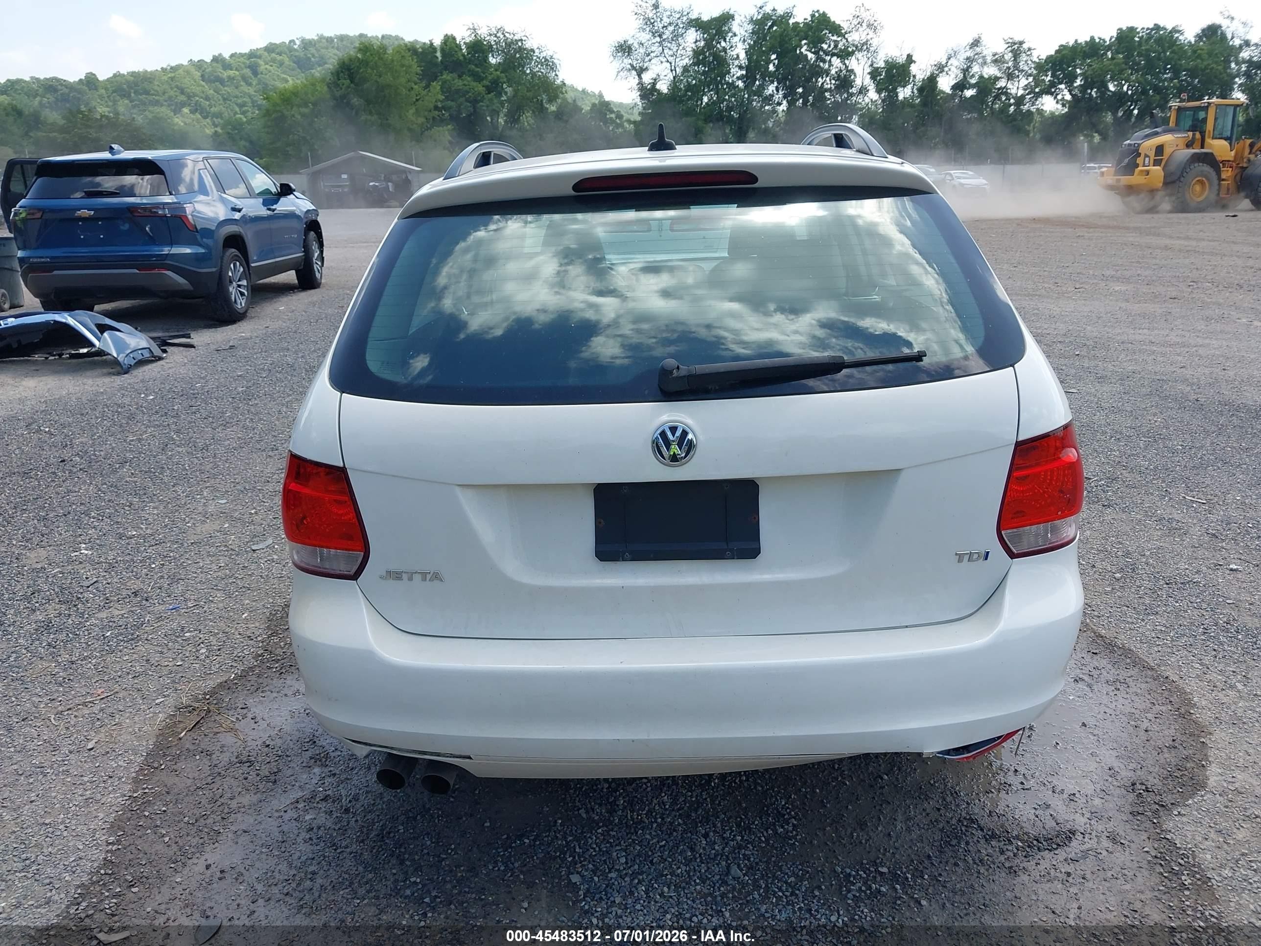 2012 Volkswagen Jetta Sportwagen 2.0l Tdi Белый vin: 3VWPL7AJ3CM668265