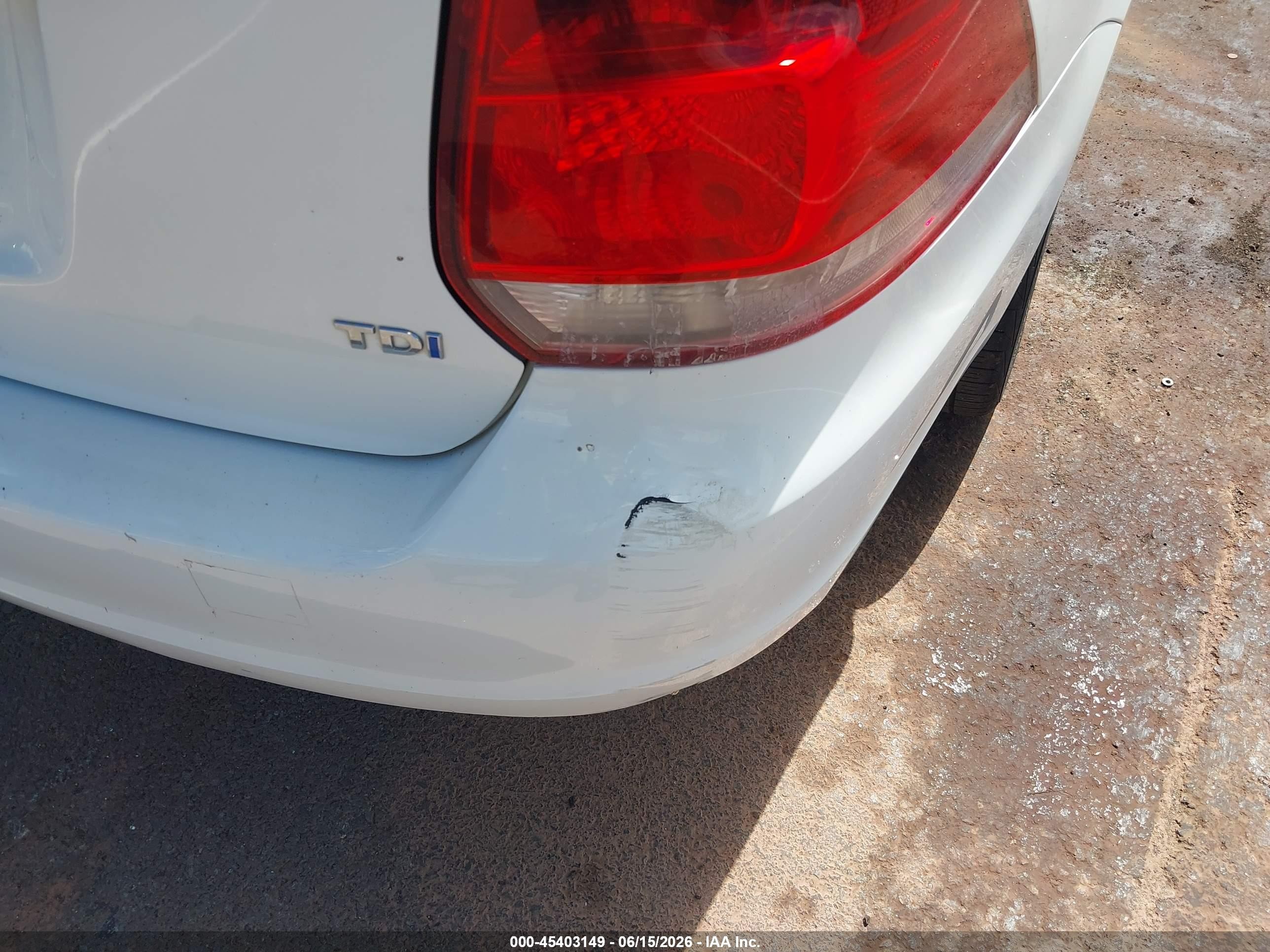 2013 Volkswagen Jetta Sportwagen 2.0l Tdi White vin: 3VWPL7AJ3DM609041