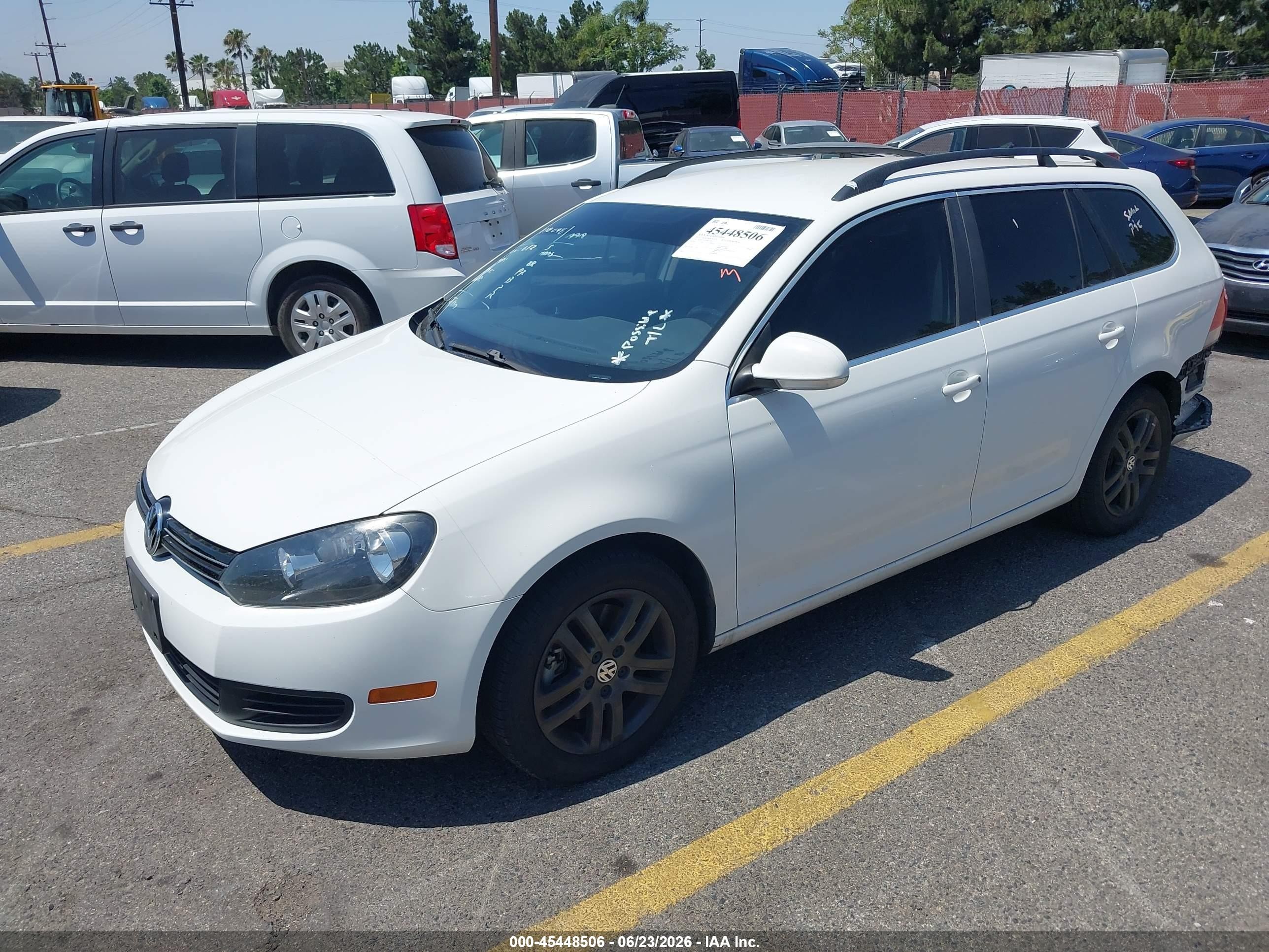 2013 Volkswagen Jetta Sportwagen 2.0l Tdi White vin: 3VWPL7AJ3DM672043