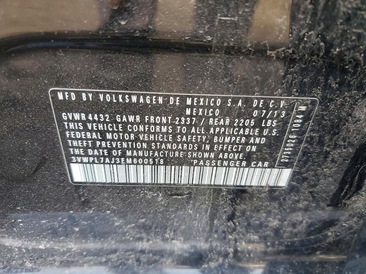 2014 Volkswagen Jetta Tdi Black vin: 3VWPL7AJ3EM600518