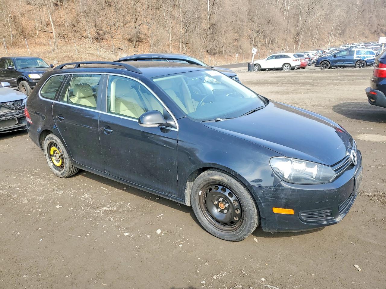2014 Volkswagen Jetta Tdi Black vin: 3VWPL7AJ3EM600518