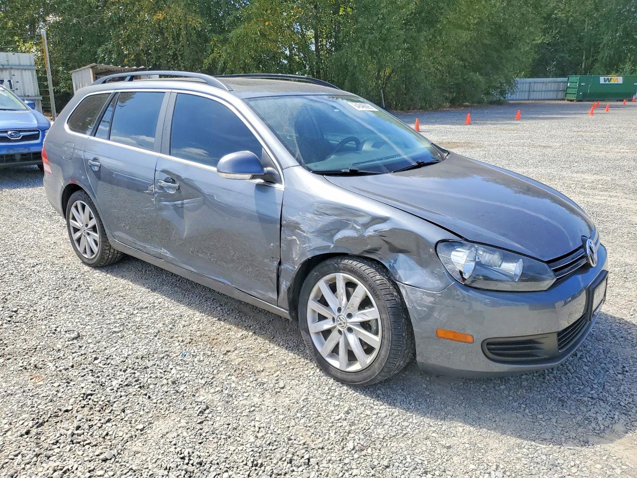 2014 Volkswagen Jetta Tdi Gray vin: 3VWPL7AJ3EM604083