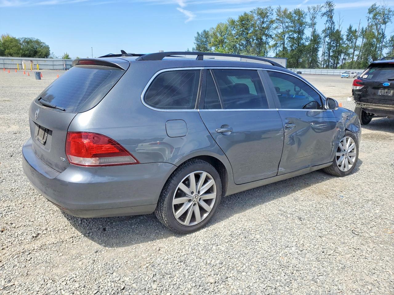 2014 Volkswagen Jetta Tdi Gray vin: 3VWPL7AJ3EM604083
