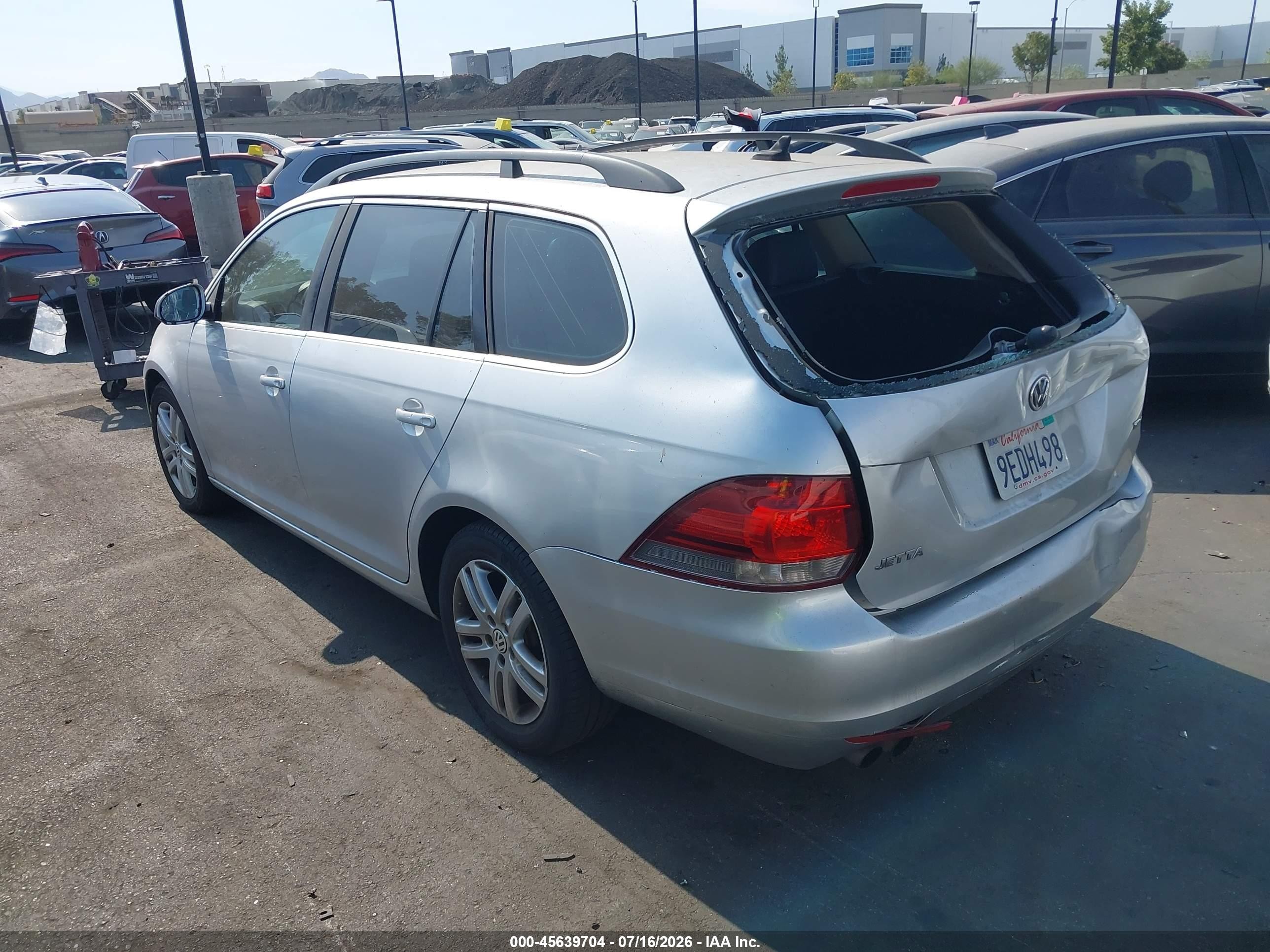 2014 Volkswagen Jetta Sportwagen 2.0l Tdi Silver vin: 3VWPL7AJ3EM619702