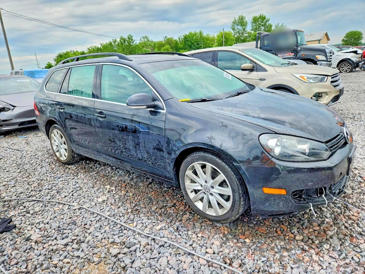 2014 Volkswagen Jetta Tdi Black vin: 3VWPL7AJ3EM627380