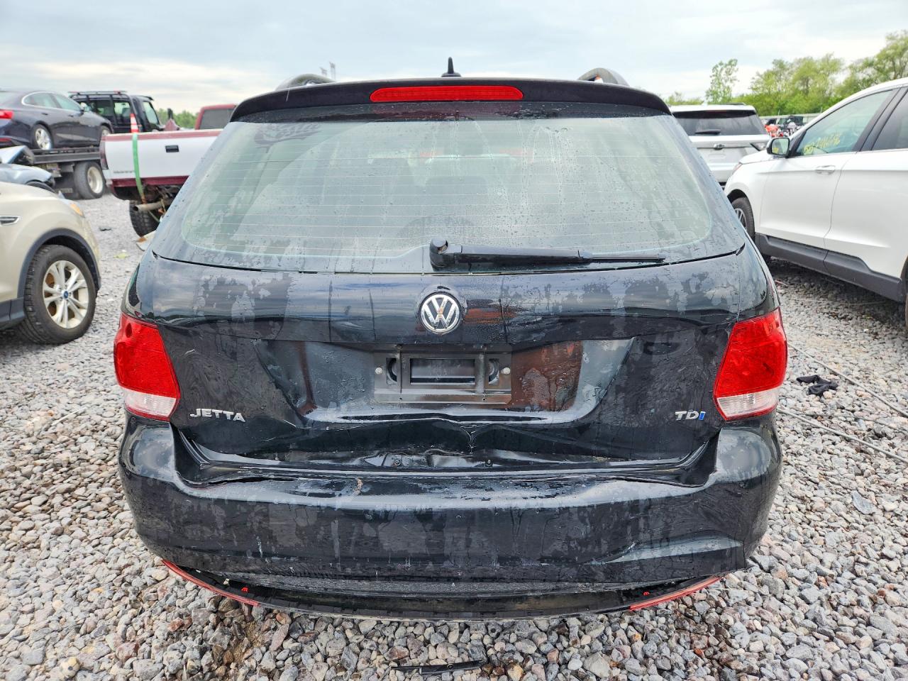 2014 Volkswagen Jetta Tdi Black vin: 3VWPL7AJ3EM627380