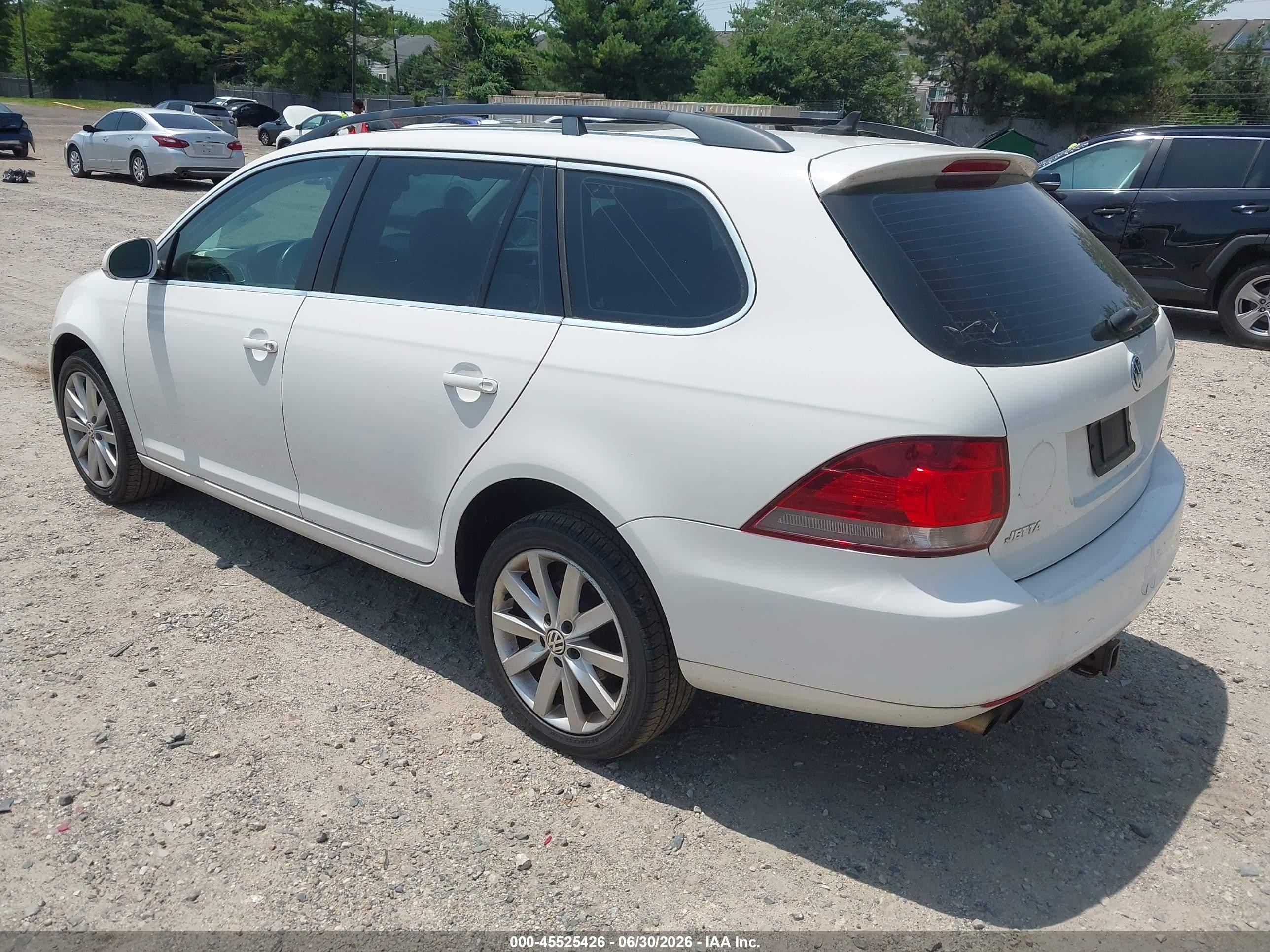 2012 Volkswagen Jetta Sportwagen 2.0l Tdi White vin: 3VWPL7AJ4CM655363