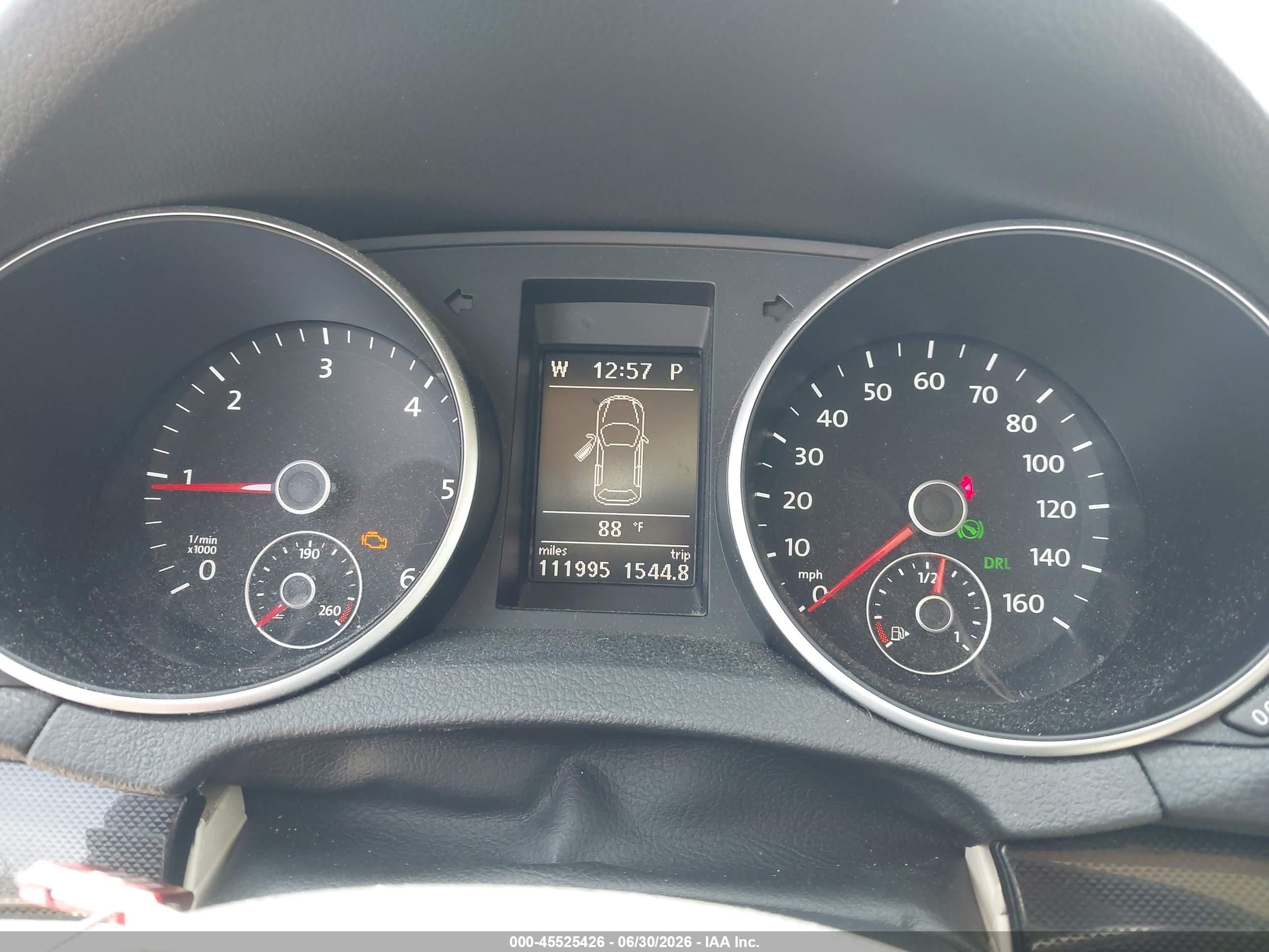 2012 Volkswagen Jetta Sportwagen 2.0l Tdi White vin: 3VWPL7AJ4CM655363
