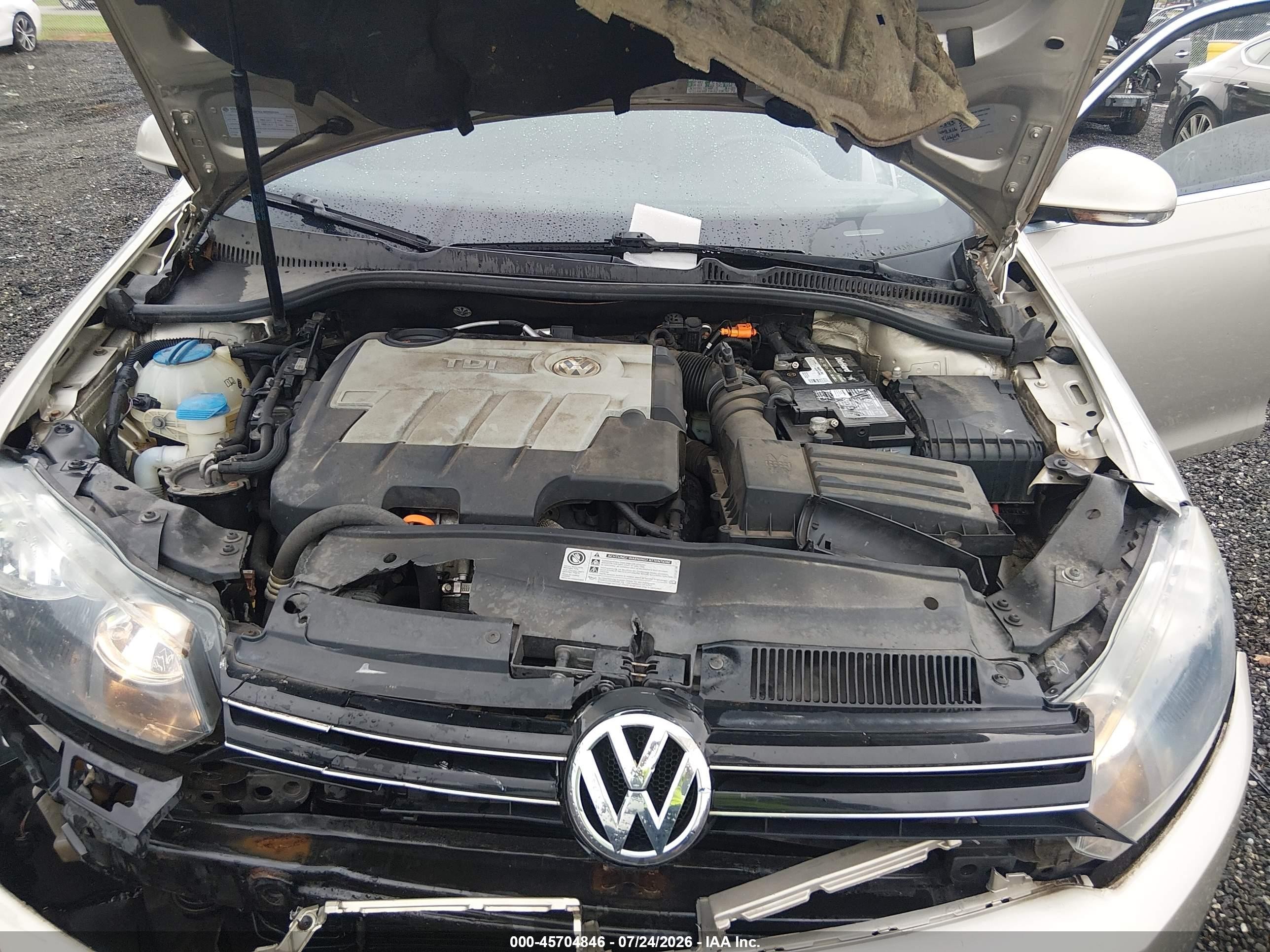 2012 Volkswagen Jetta Sportwagen 2.0l Tdi Gold vin: 3VWPL7AJ4CM693577