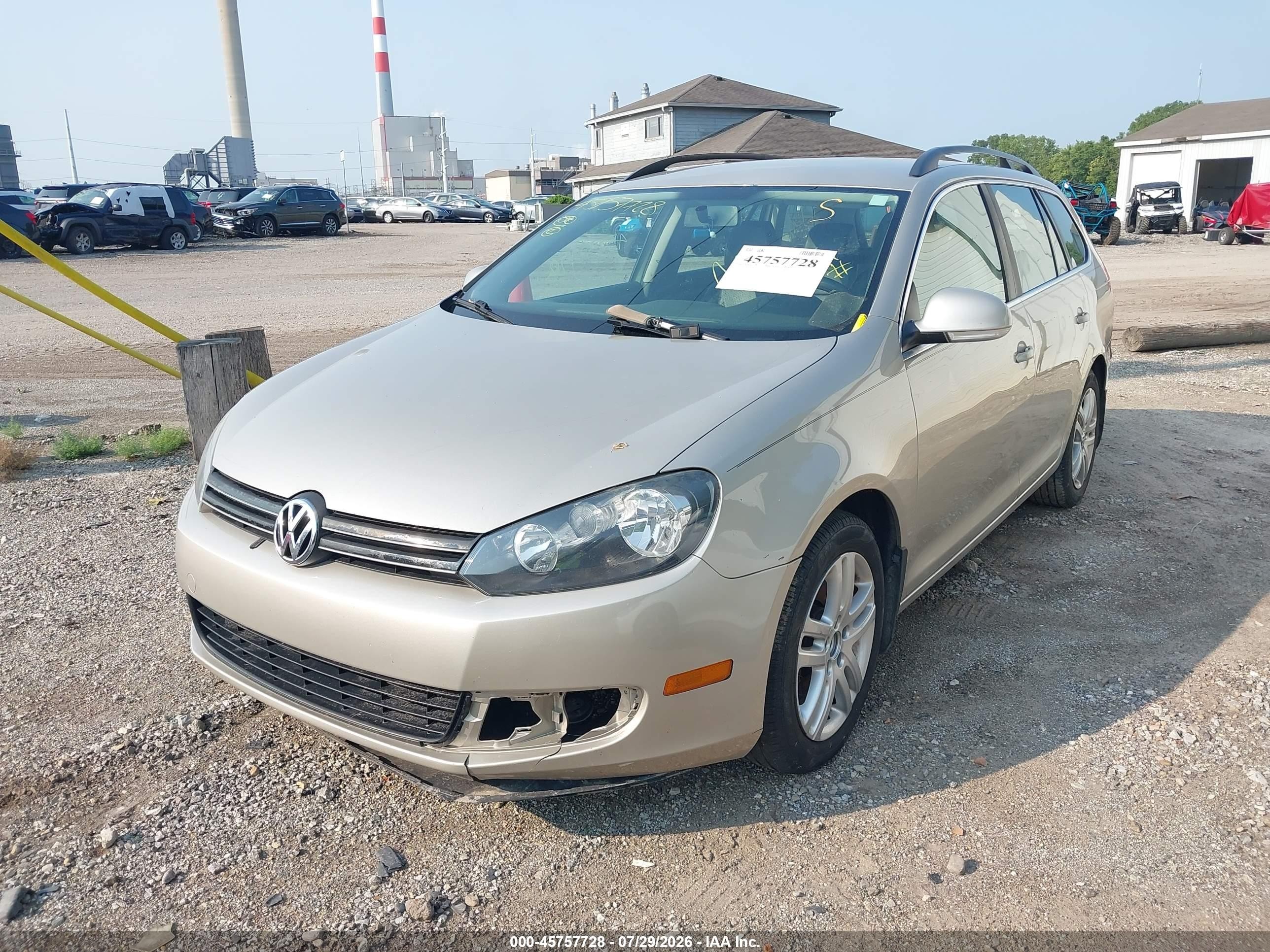 2012 Volkswagen Jetta Sportwagen 2.0l Tdi Champagne vin: 3VWPL7AJ4CM695572