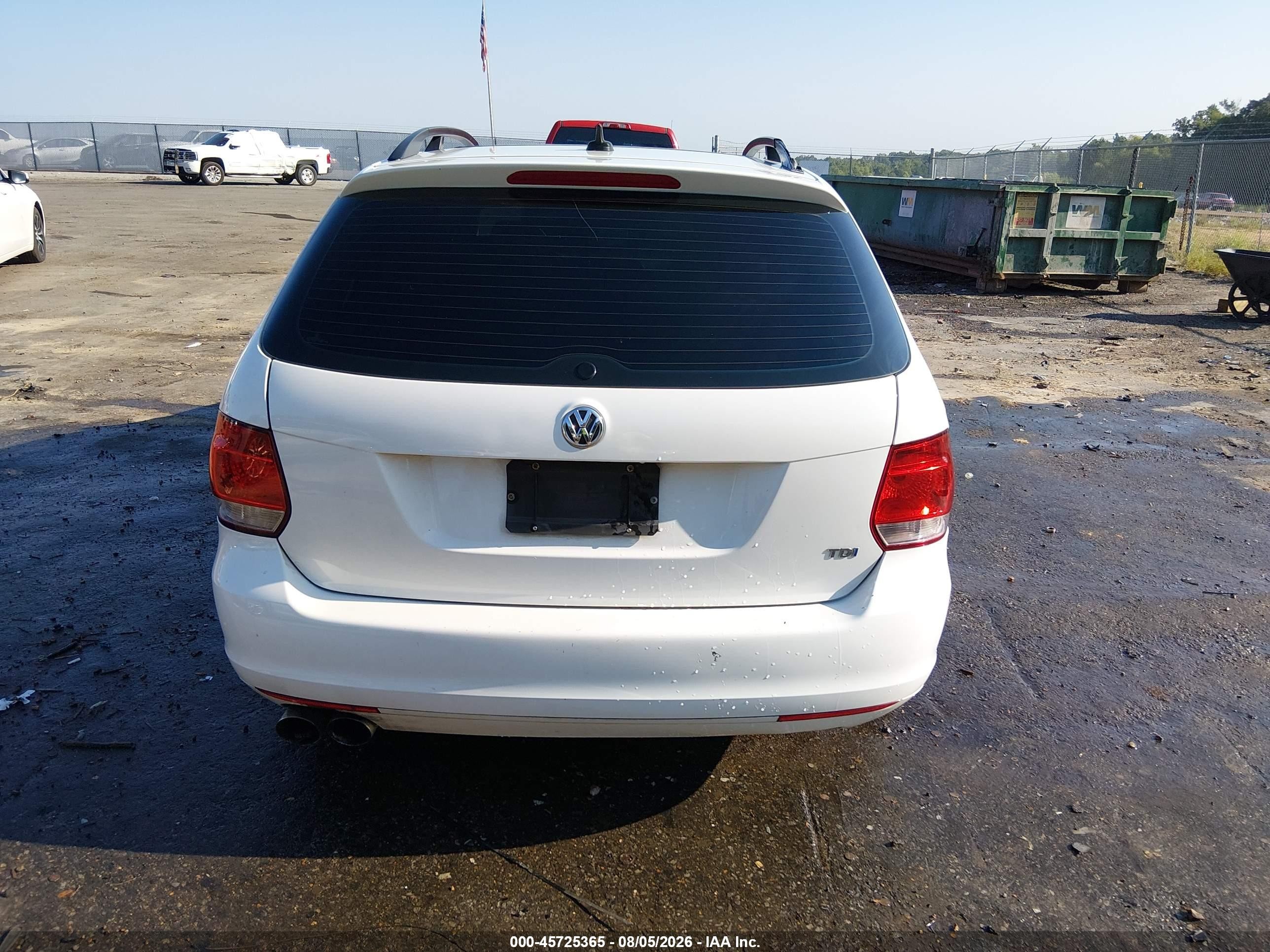 2013 Volkswagen Jetta Sportwagen 2.0l Tdi Белый vin: 3VWPL7AJ4DM607301