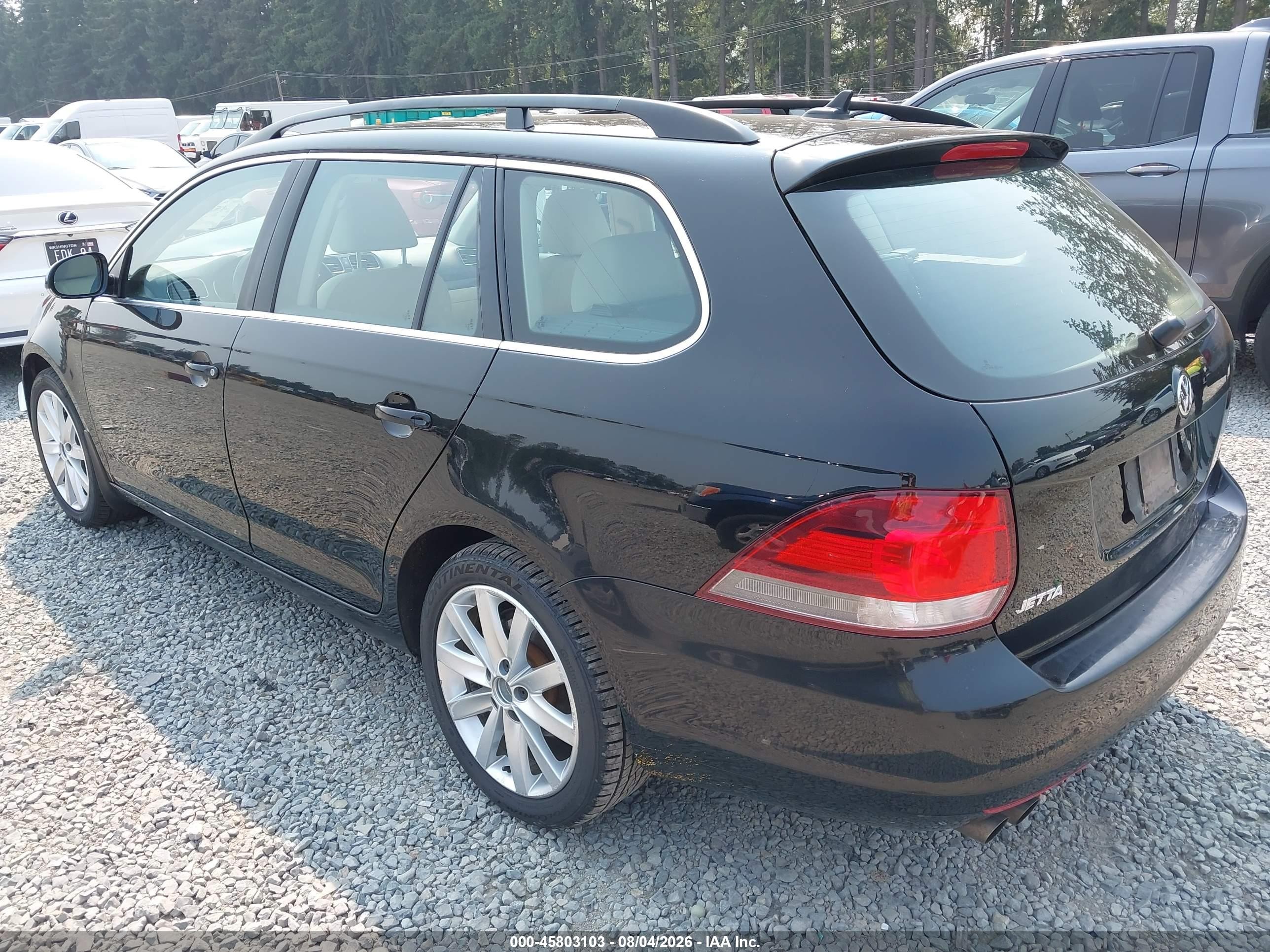 2013 Volkswagen Jetta Sportwagen 2.0l Tdi Black vin: 3VWPL7AJ4DM696254