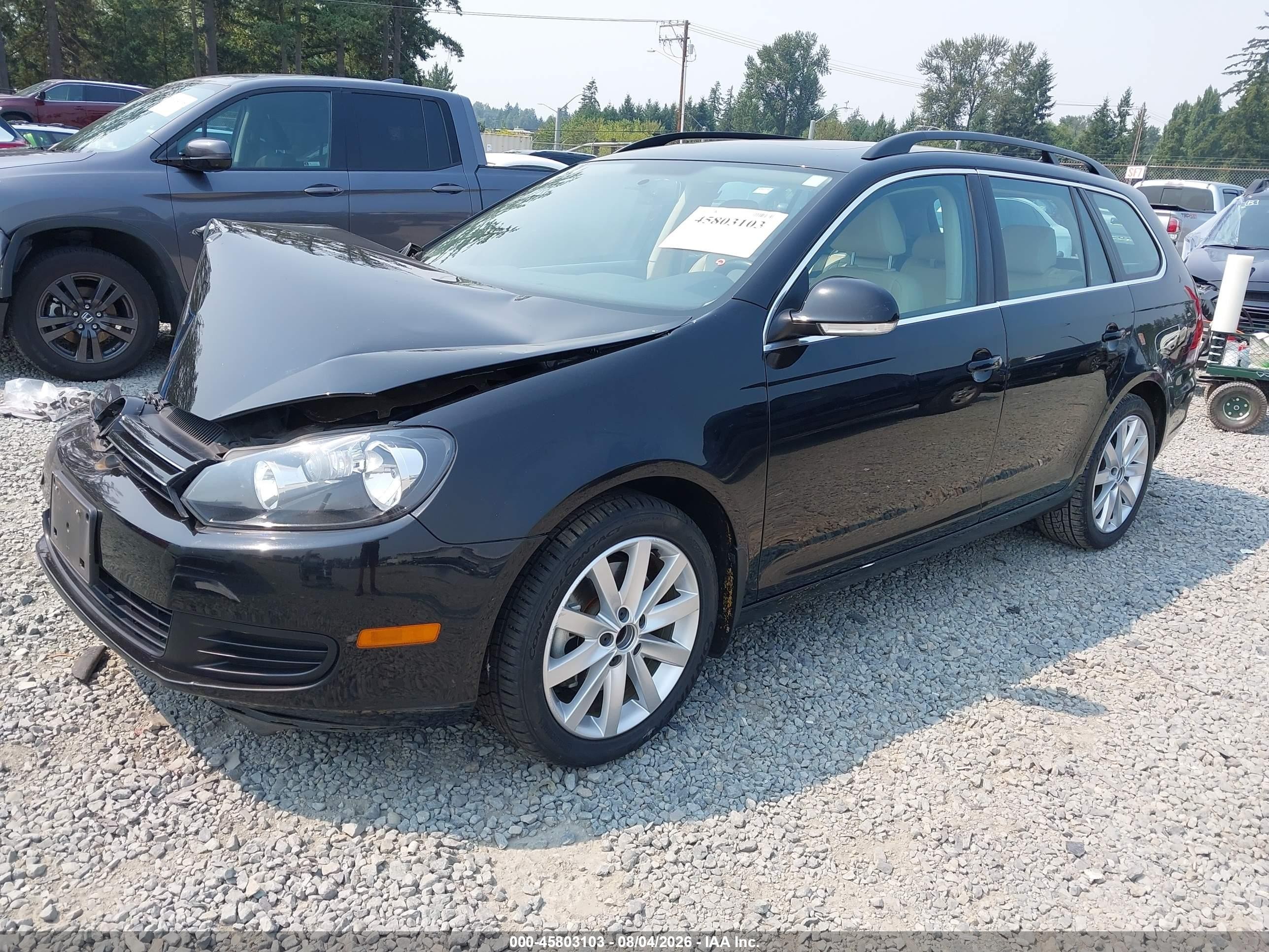 2013 Volkswagen Jetta Sportwagen 2.0l Tdi Black vin: 3VWPL7AJ4DM696254