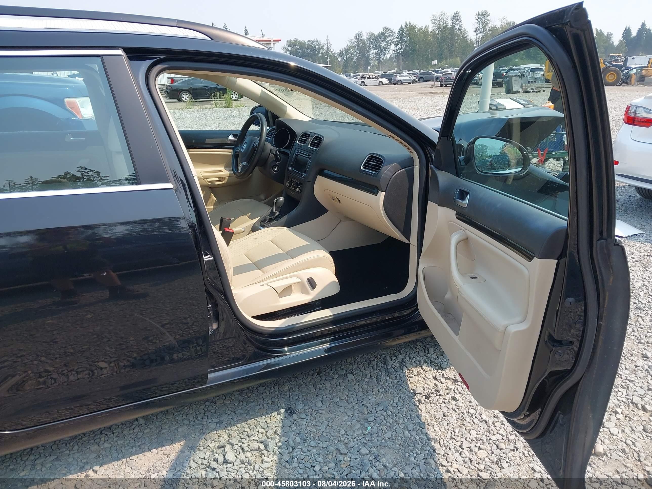 2013 Volkswagen Jetta Sportwagen 2.0l Tdi Black vin: 3VWPL7AJ4DM696254