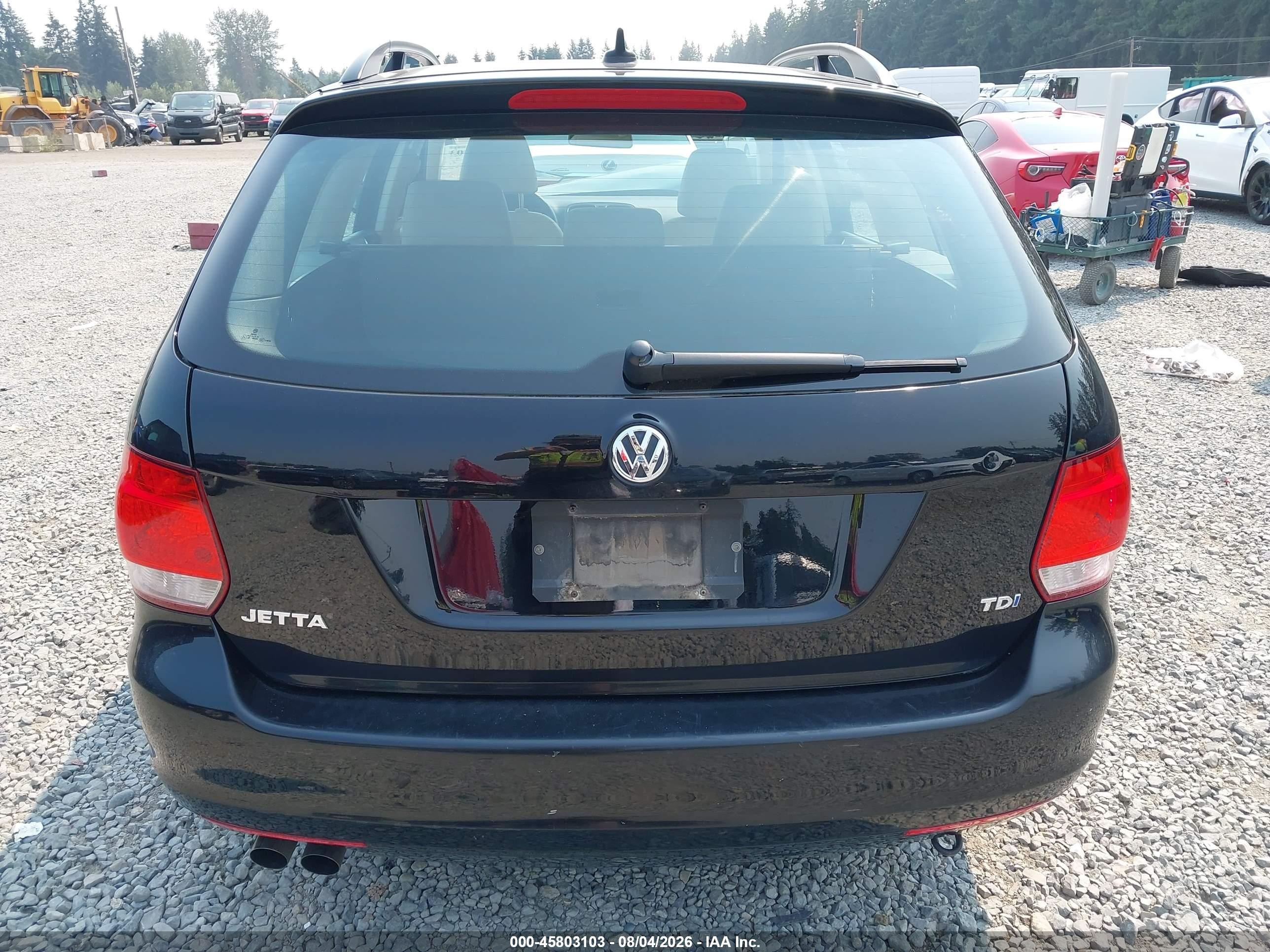 2013 Volkswagen Jetta Sportwagen 2.0l Tdi Black vin: 3VWPL7AJ4DM696254