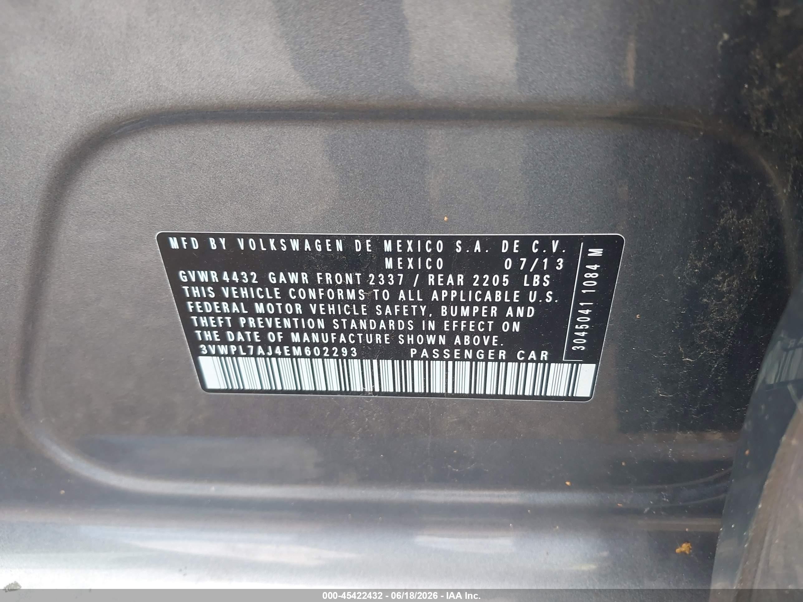 2014 Volkswagen Jetta Sportwagen 2.0l Tdi Gray vin: 3VWPL7AJ4EM602293