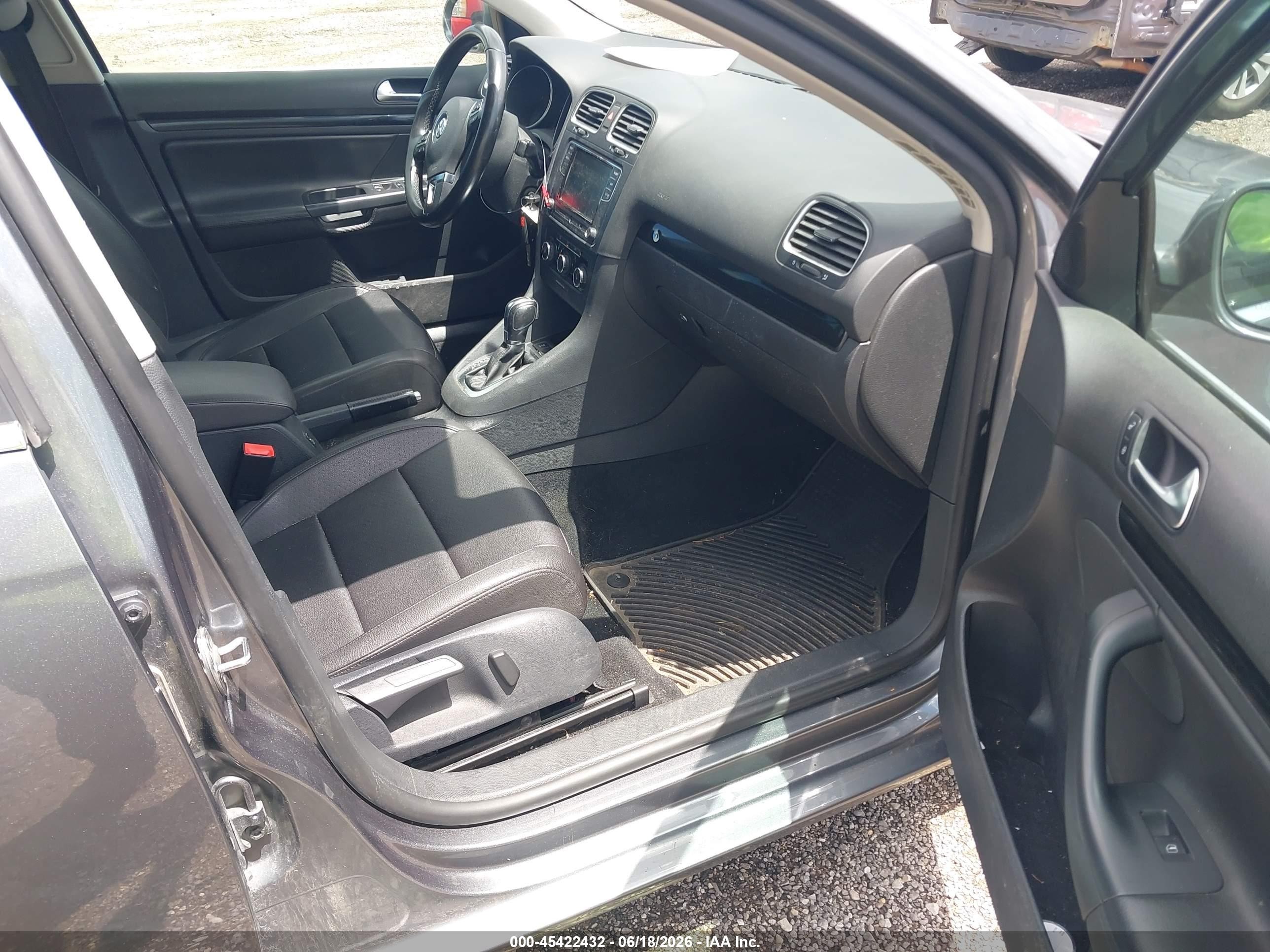 2014 Volkswagen Jetta Sportwagen 2.0l Tdi Gray vin: 3VWPL7AJ4EM602293