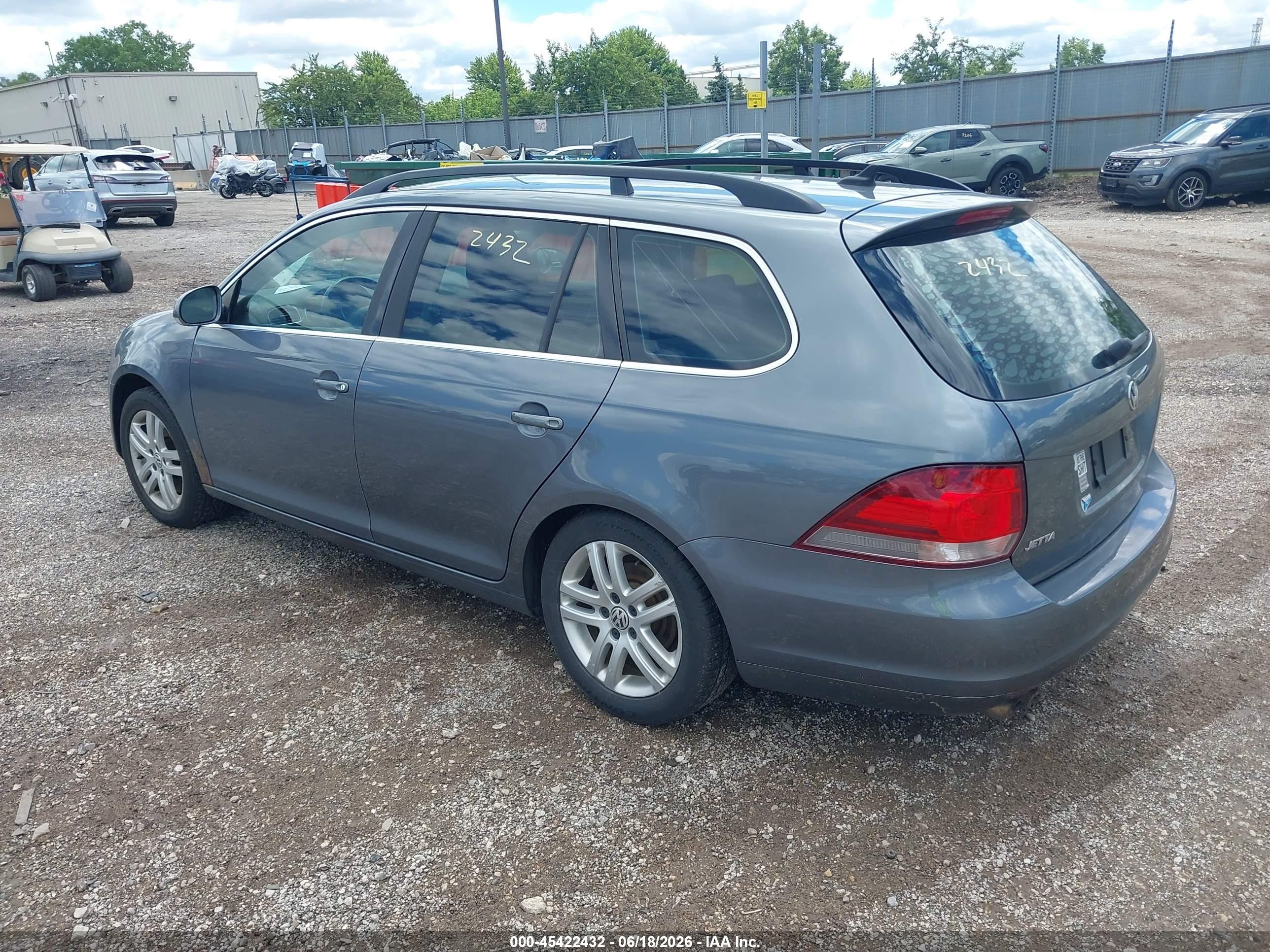 2014 Volkswagen Jetta Sportwagen 2.0l Tdi Gray vin: 3VWPL7AJ4EM602293