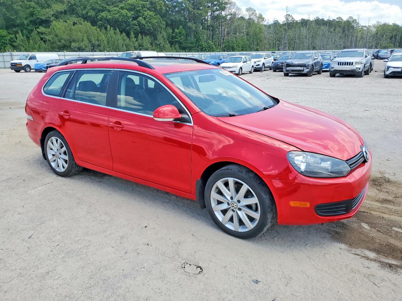 2014 Volkswagen Jetta Tdi Red vin: 3VWPL7AJ4EM608160