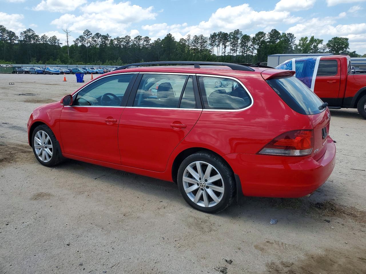 2014 Volkswagen Jetta Tdi Red vin: 3VWPL7AJ4EM608160