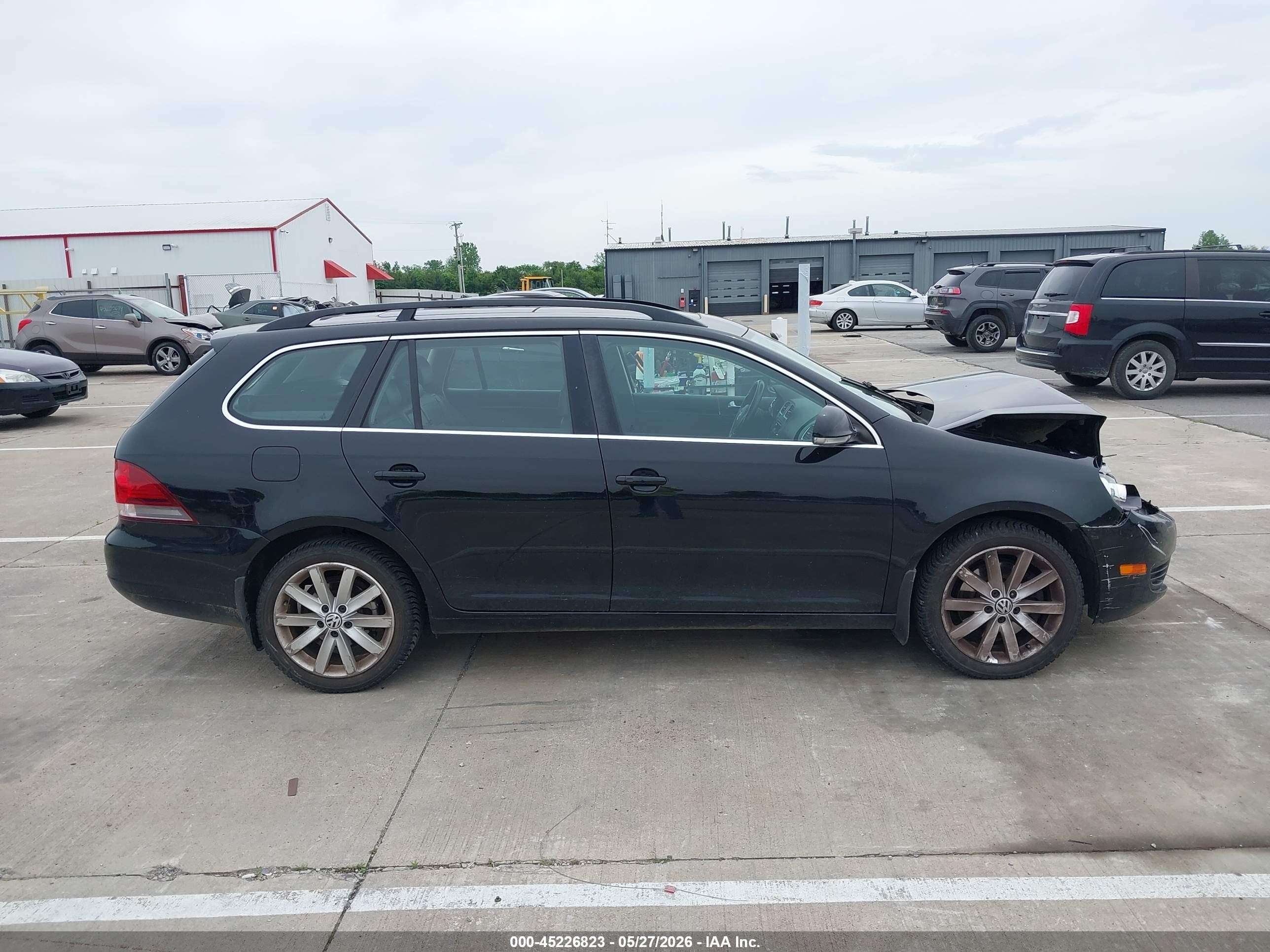 2014 Volkswagen Jetta Sportwagen 2.0l Tdi Black vin: 3VWPL7AJ4EM608868