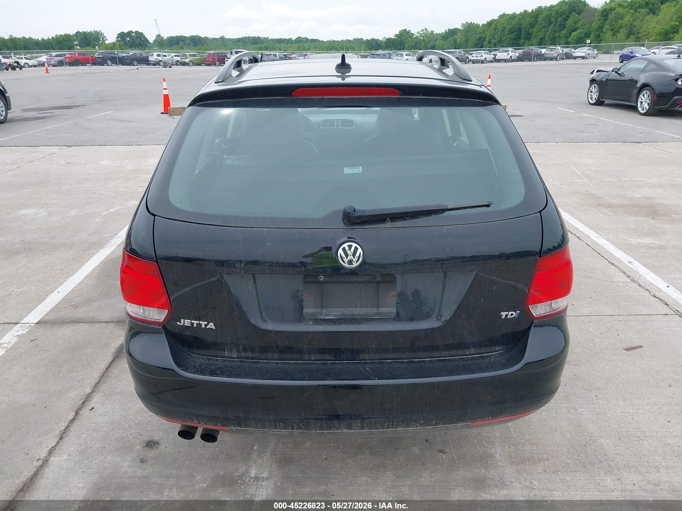 2014 Volkswagen Jetta Sportwagen 2.0l Tdi Black vin: 3VWPL7AJ4EM608868