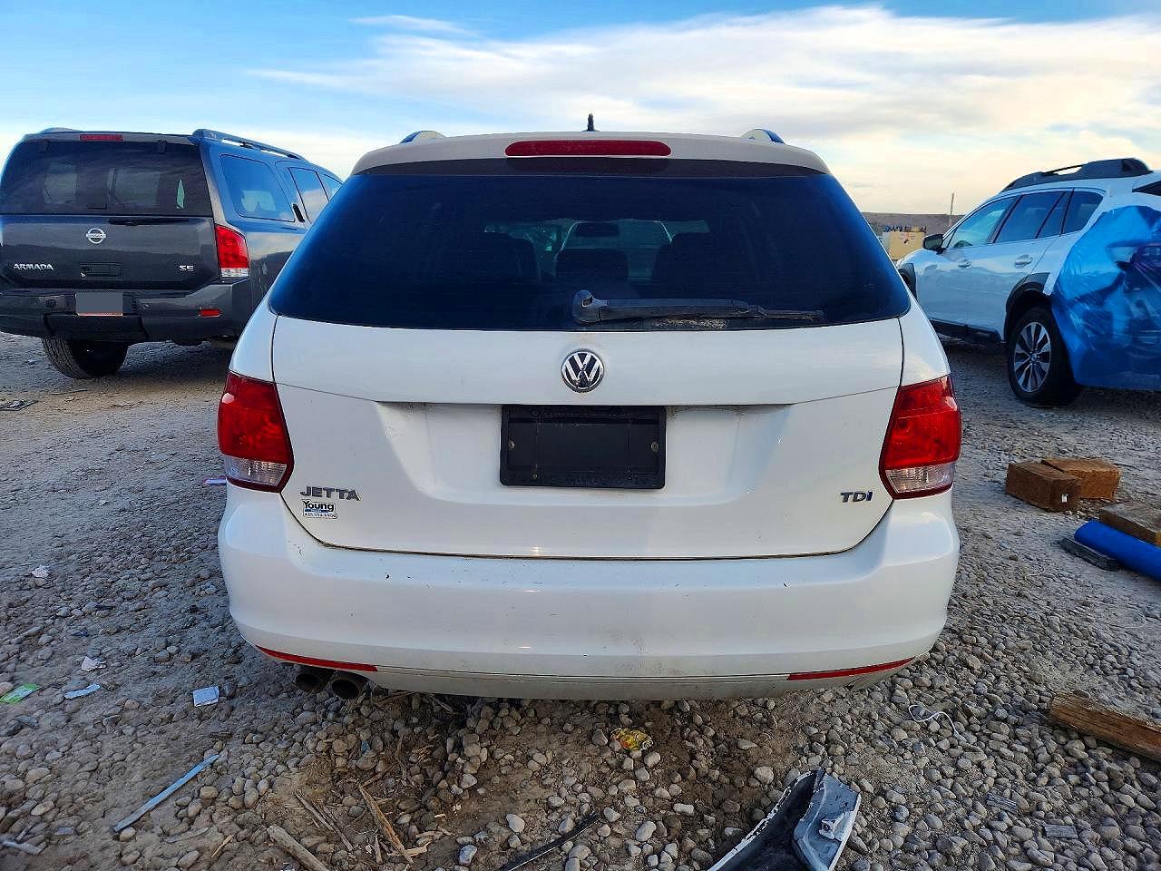 2014 Volkswagen Jetta Tdi White vin: 3VWPL7AJ4EM610992