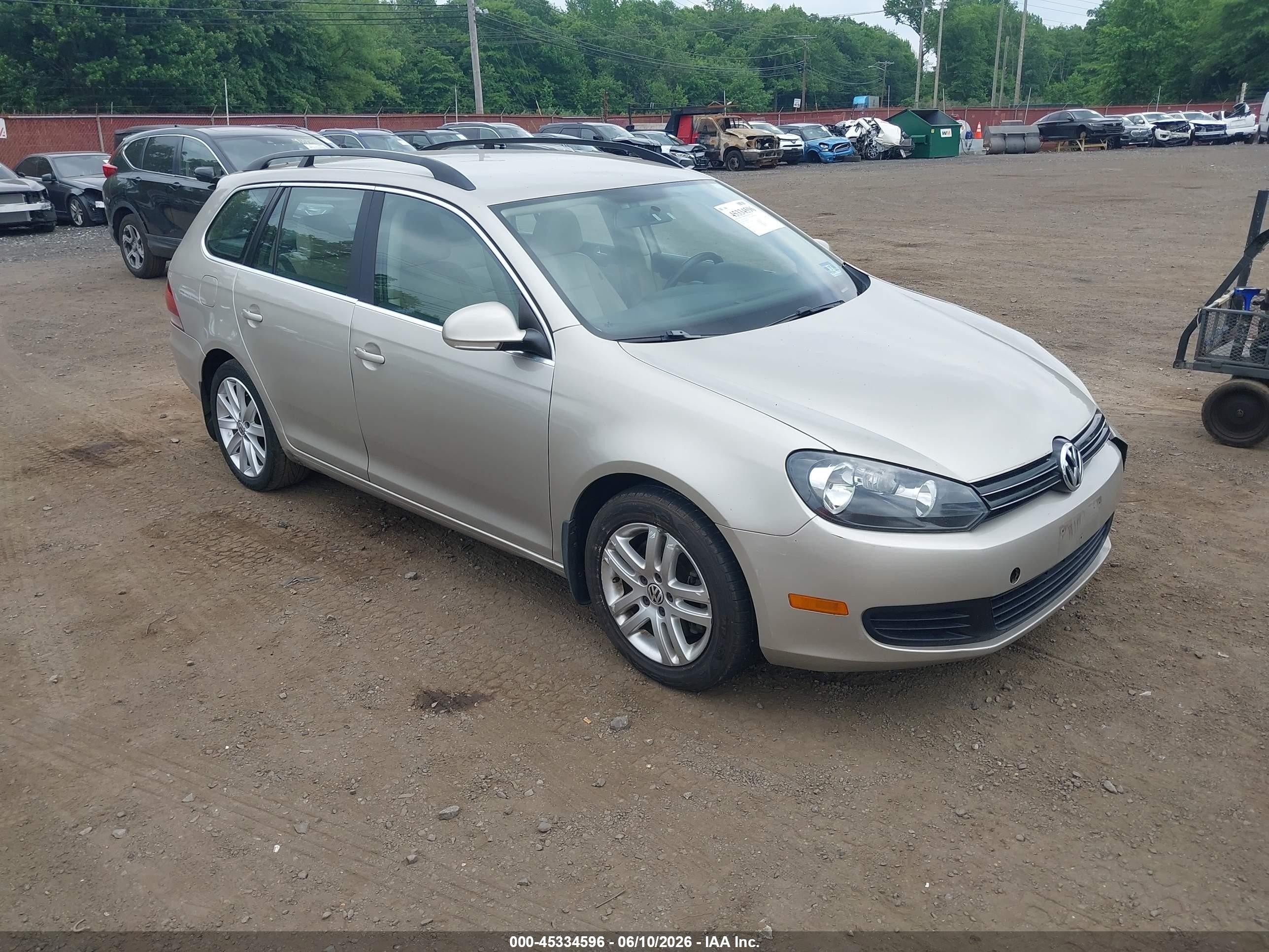 2014 Volkswagen Jetta Sportwagen 2.0l Tdi Beige vin: 3VWPL7AJ4EM611124