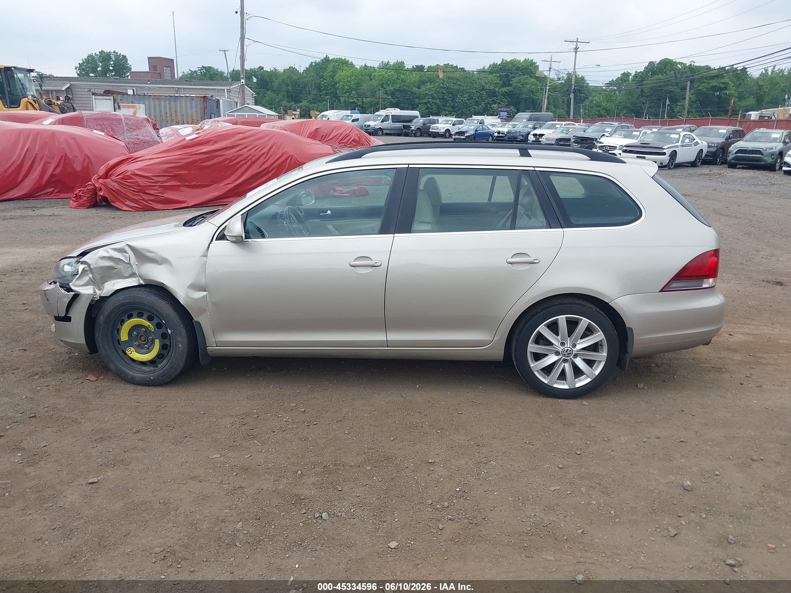 2014 Volkswagen Jetta Sportwagen 2.0l Tdi Beige vin: 3VWPL7AJ4EM611124